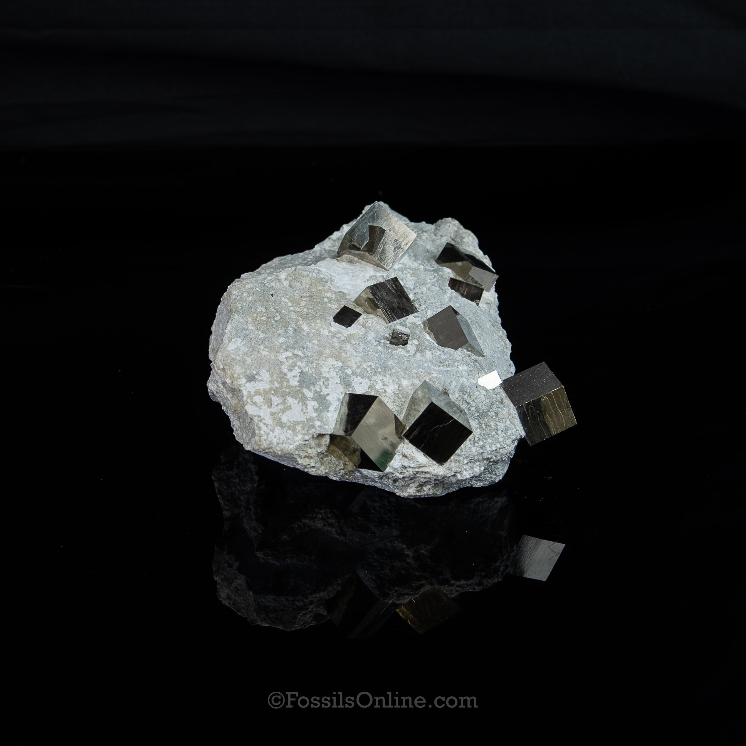 Pyrite Cubes in Matrix La Rioja Spain