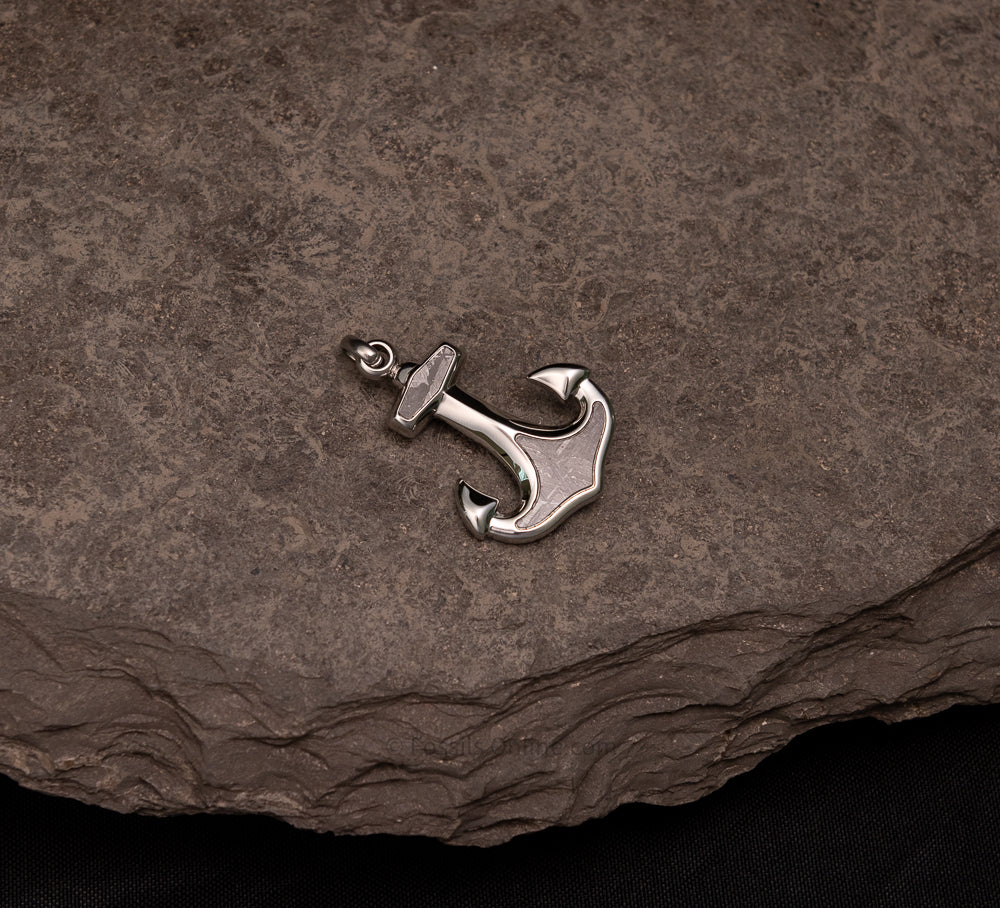 Muonionalusta Meteorite Anchor Pendant