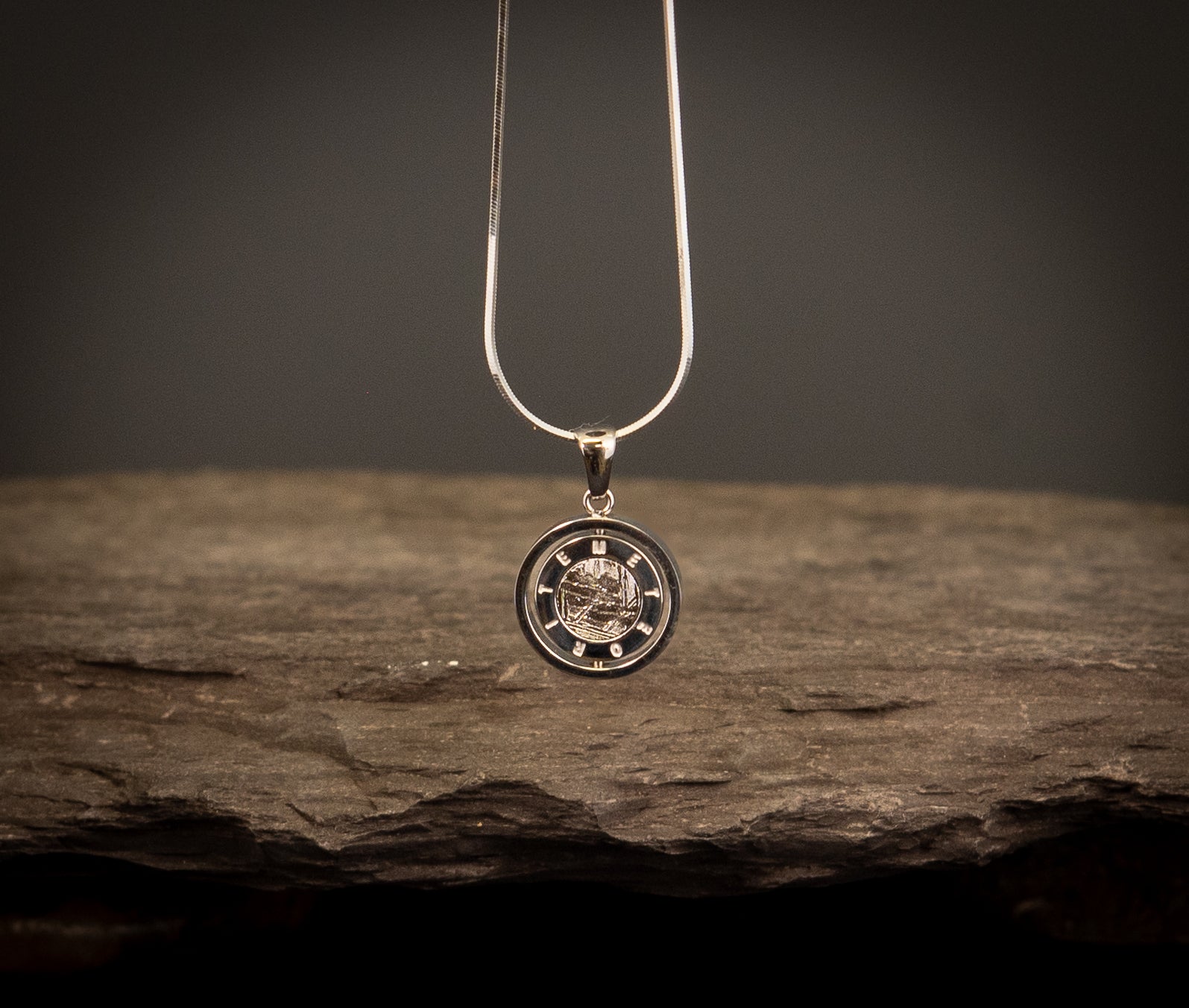 Muonionalusta Meteorite Pendant SST