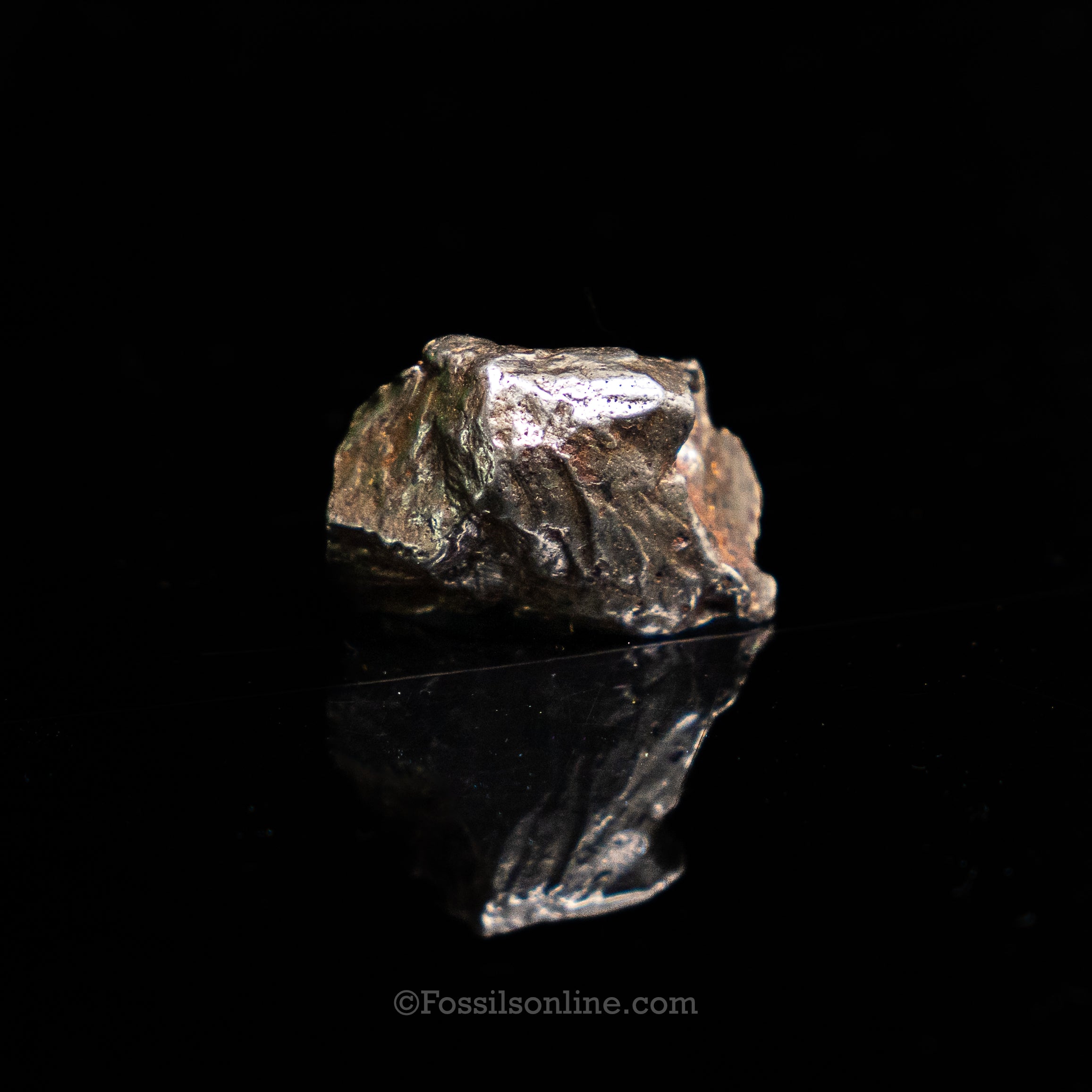 Genuine Sikhote-Alin Meteorite in Glass Dome