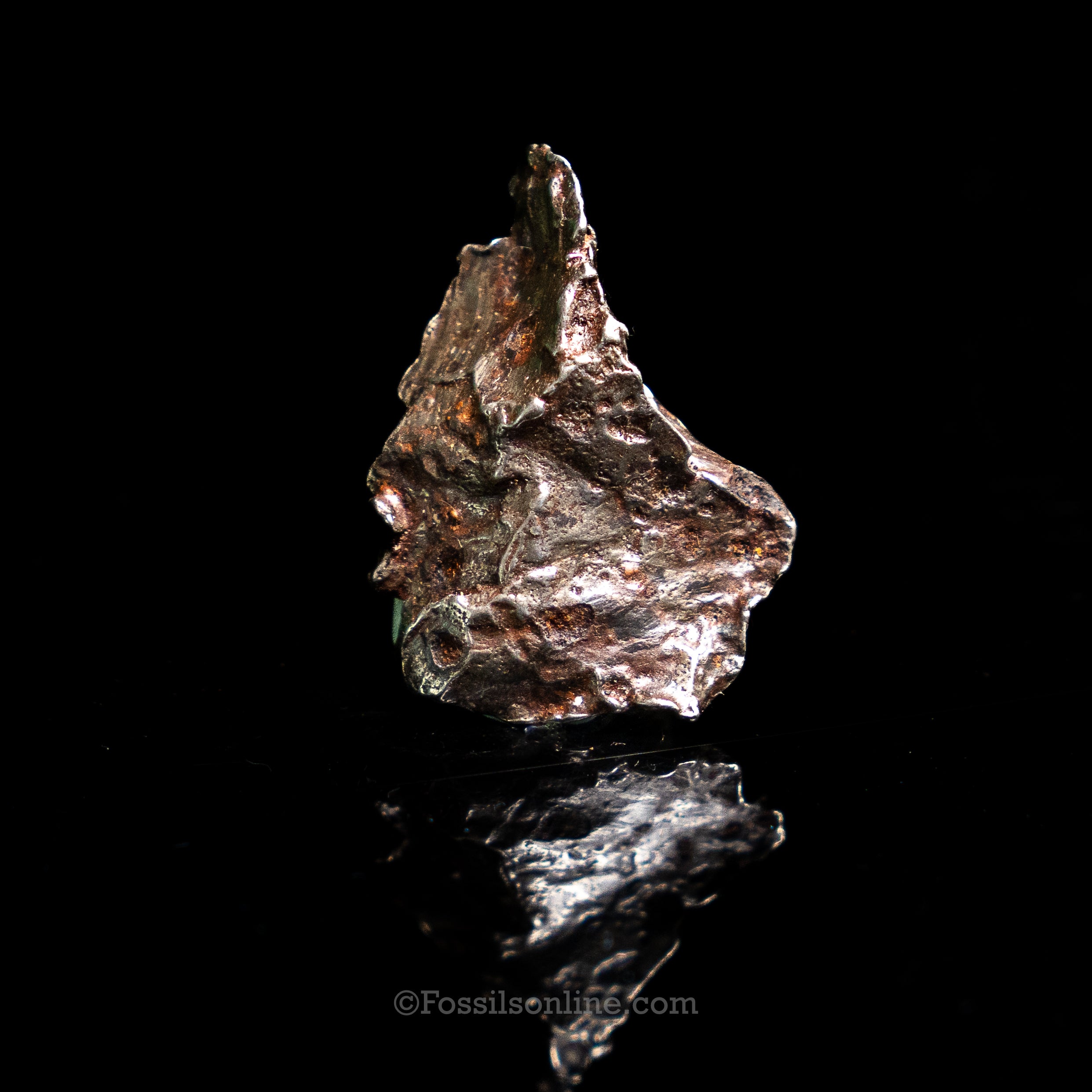 Genuine Sikhote-Alin Meteorite in Glass Dome