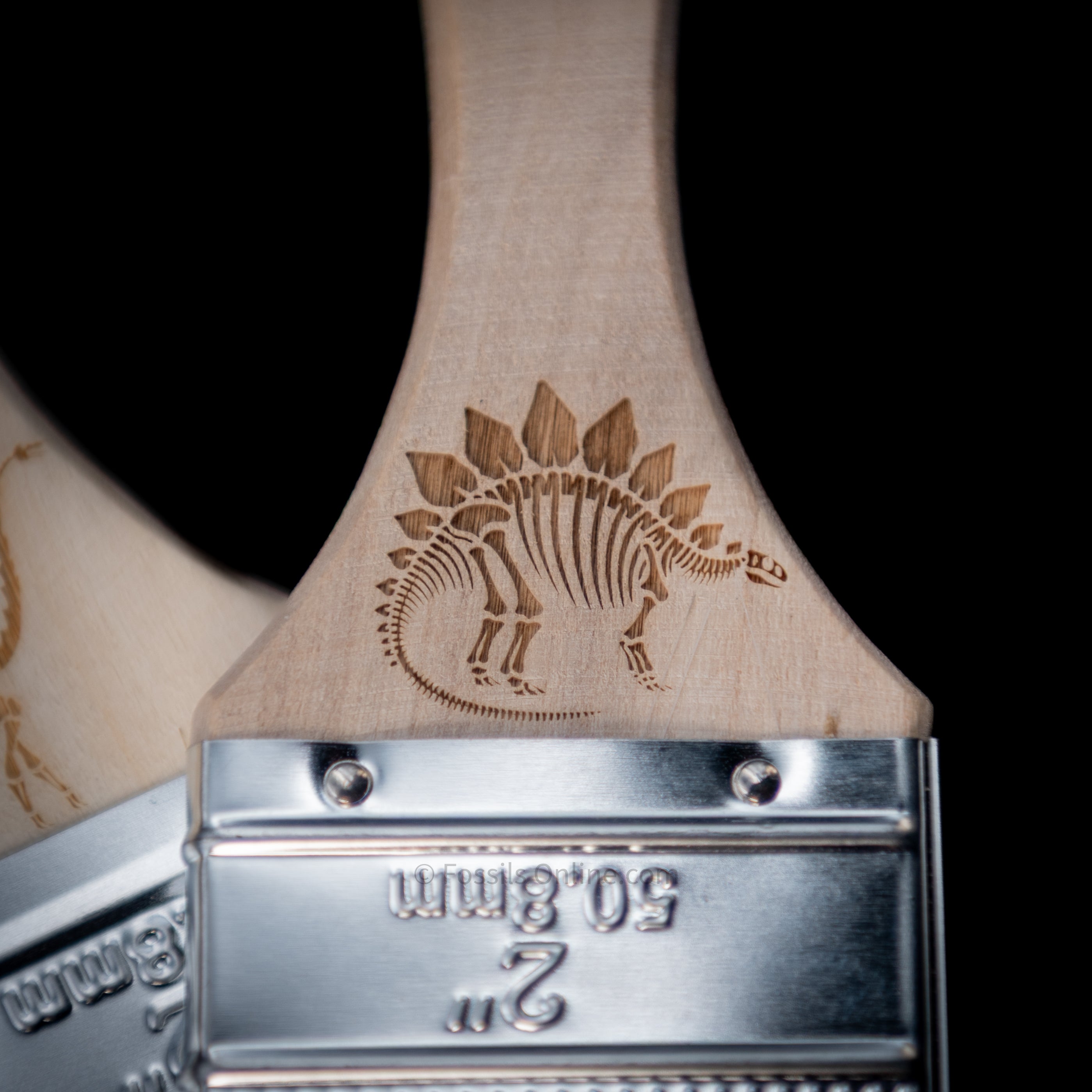 Engraved Dinosaur Fossil Digging Brushes