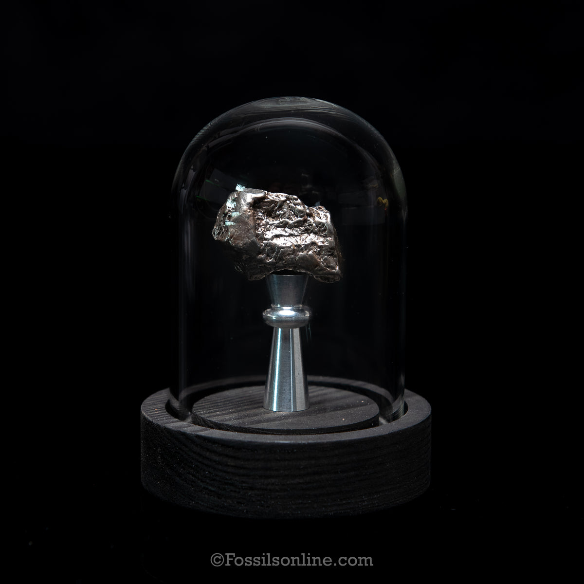 GENUINE Aletai Meteorite in a glass dome