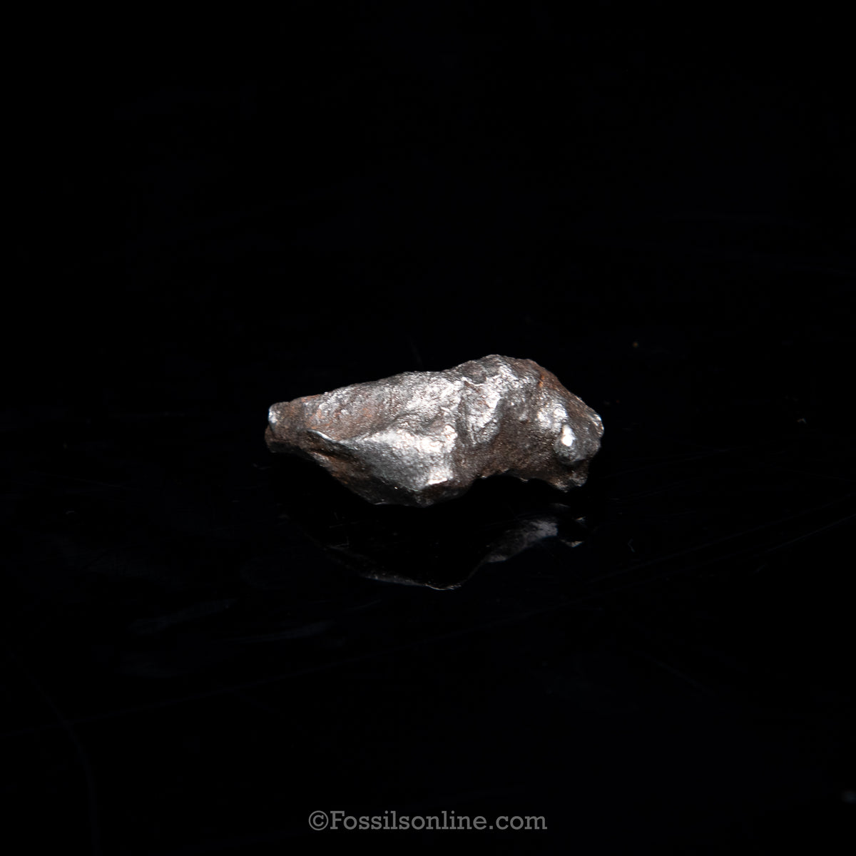 Genuine Gebel Kamil Meteorite in Glass Dome