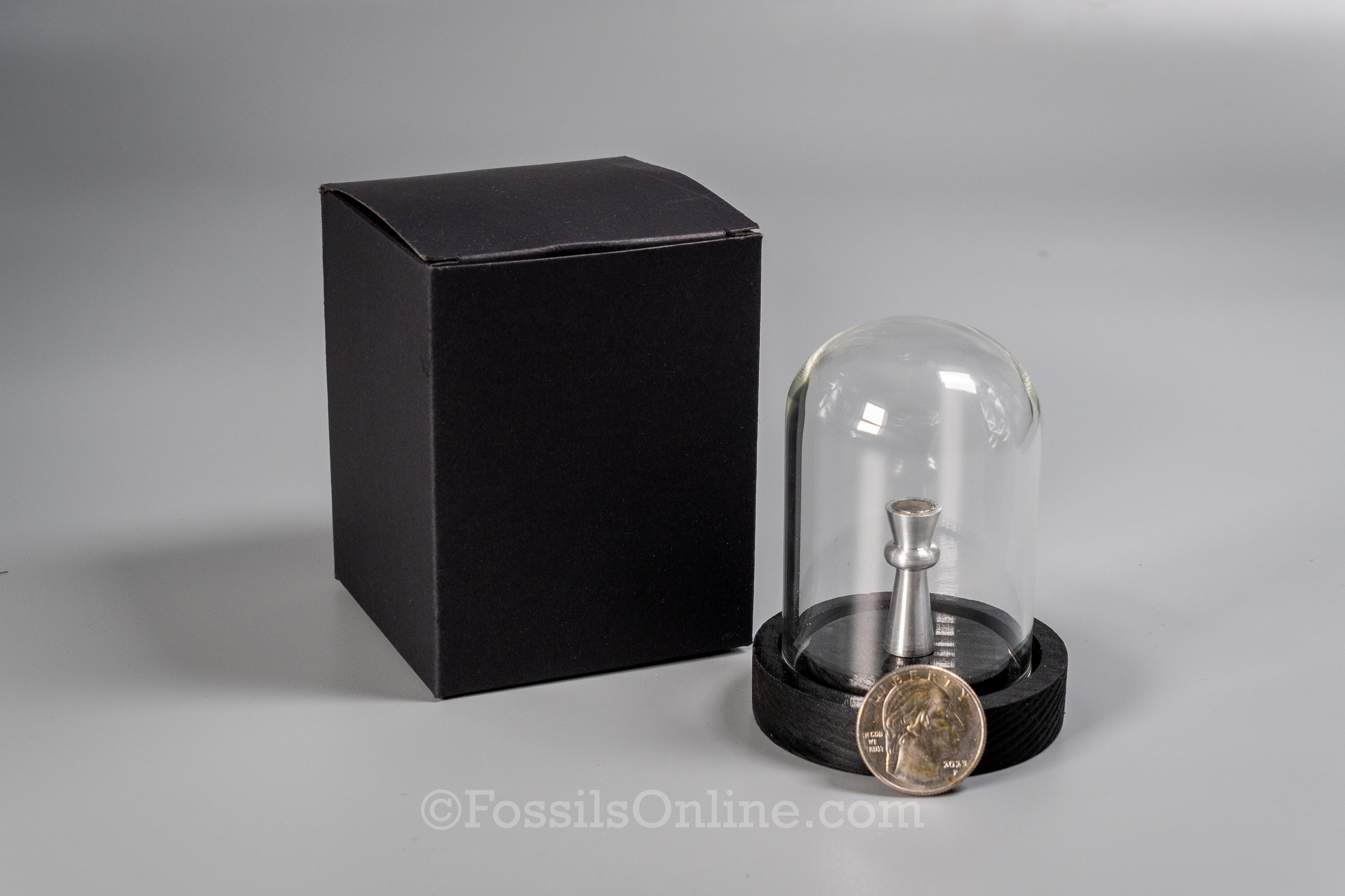 Mini Glass Display Dome with Magnetic Stand – 3.25" Tall