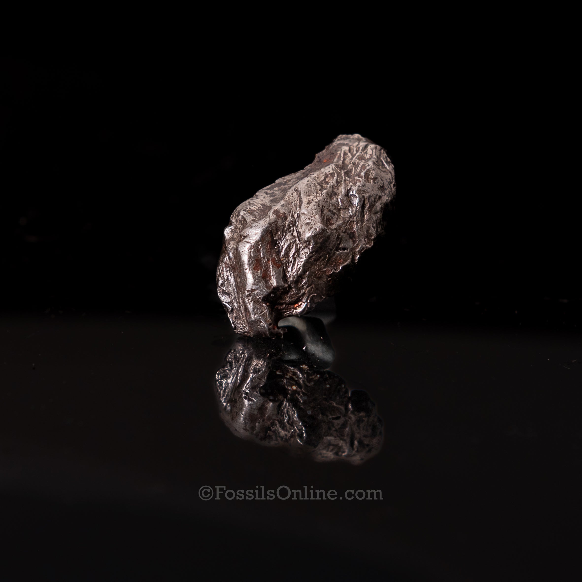 Genuine Sikhote-Alin Meteorite in Glass Dome