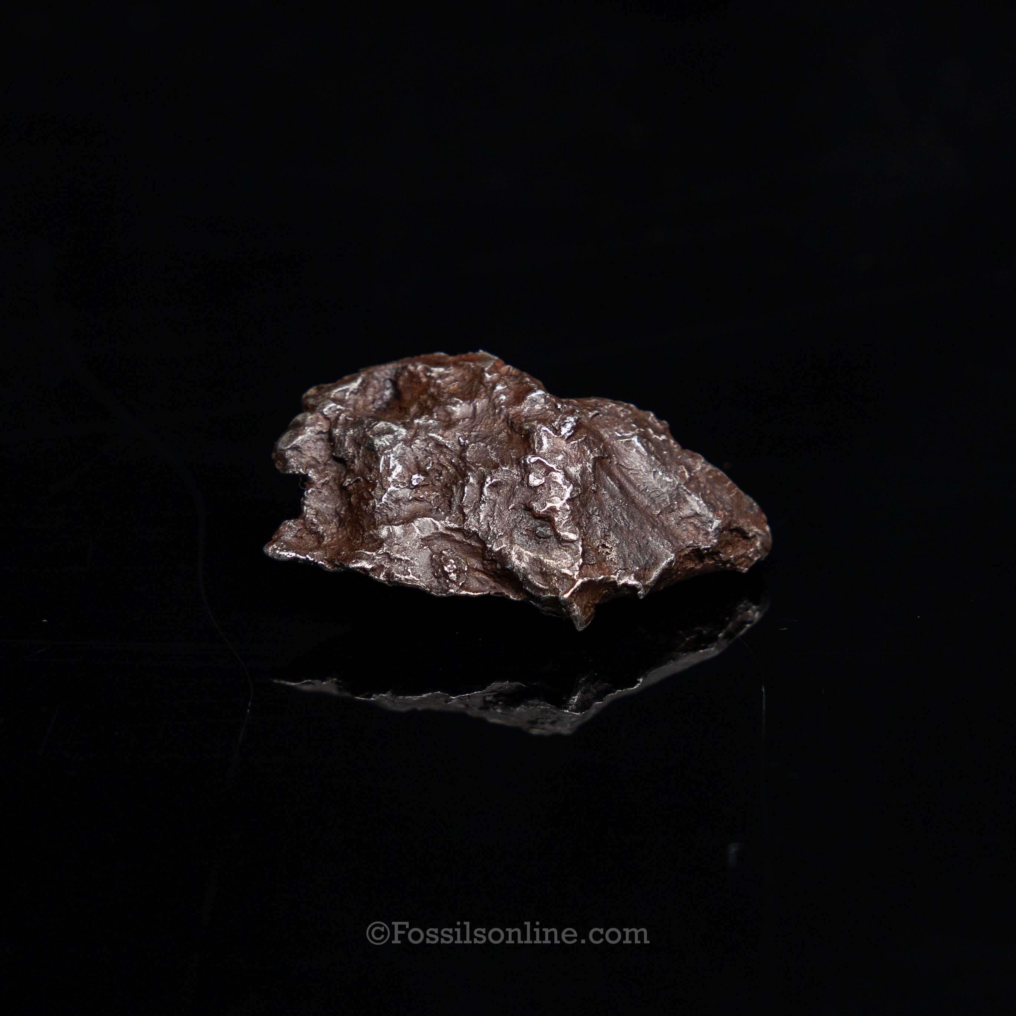 Genuine Sikhote-Alin Meteorite in Glass Dome