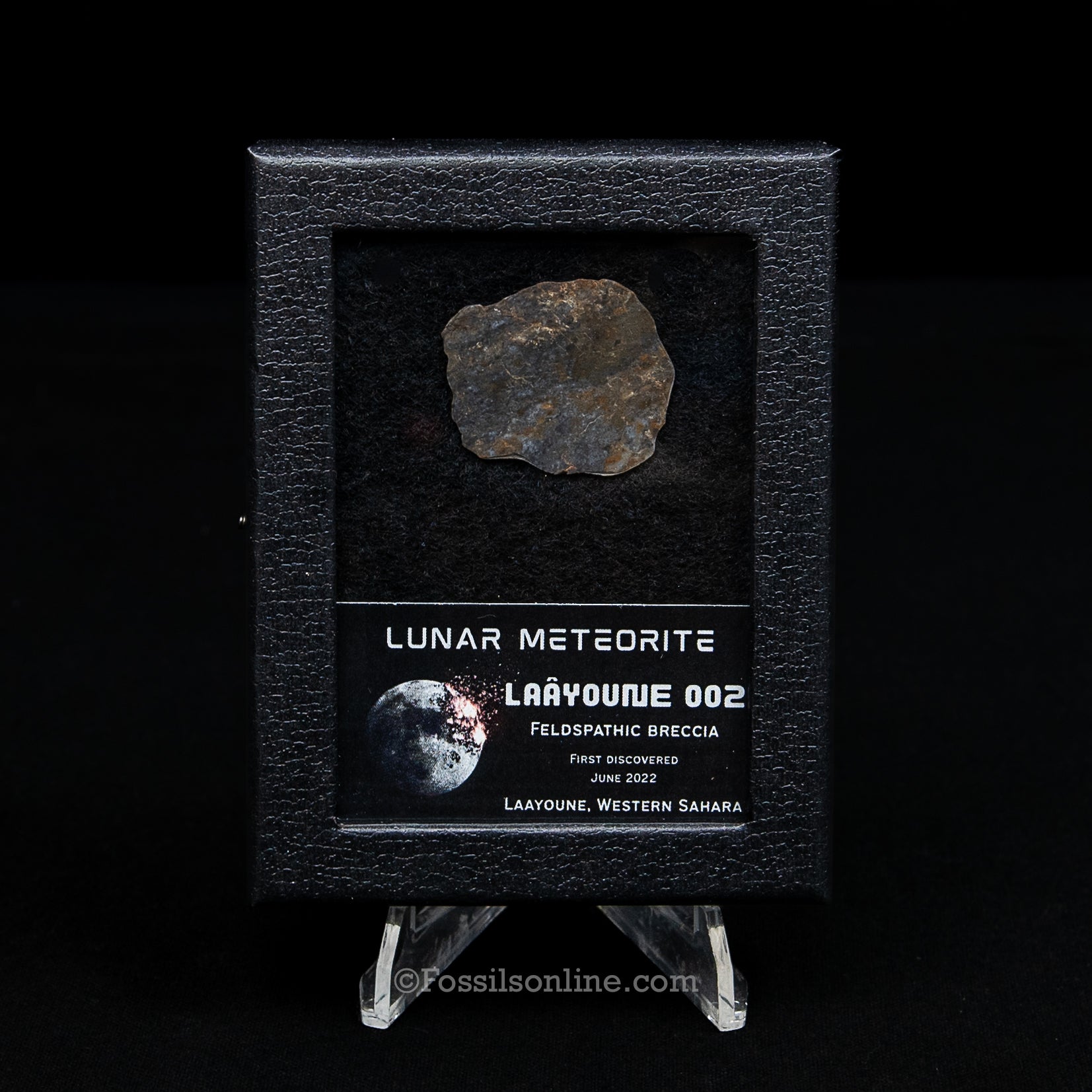 Laâyoune 002 Lunar Meteorite Slice