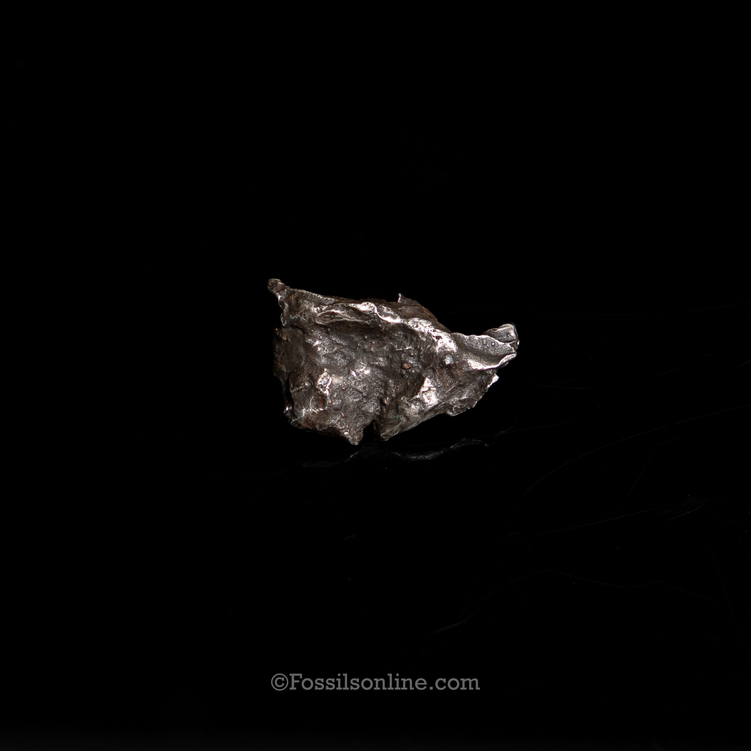 Genuine Sikhote-Alin Meteorite in Glass Dome