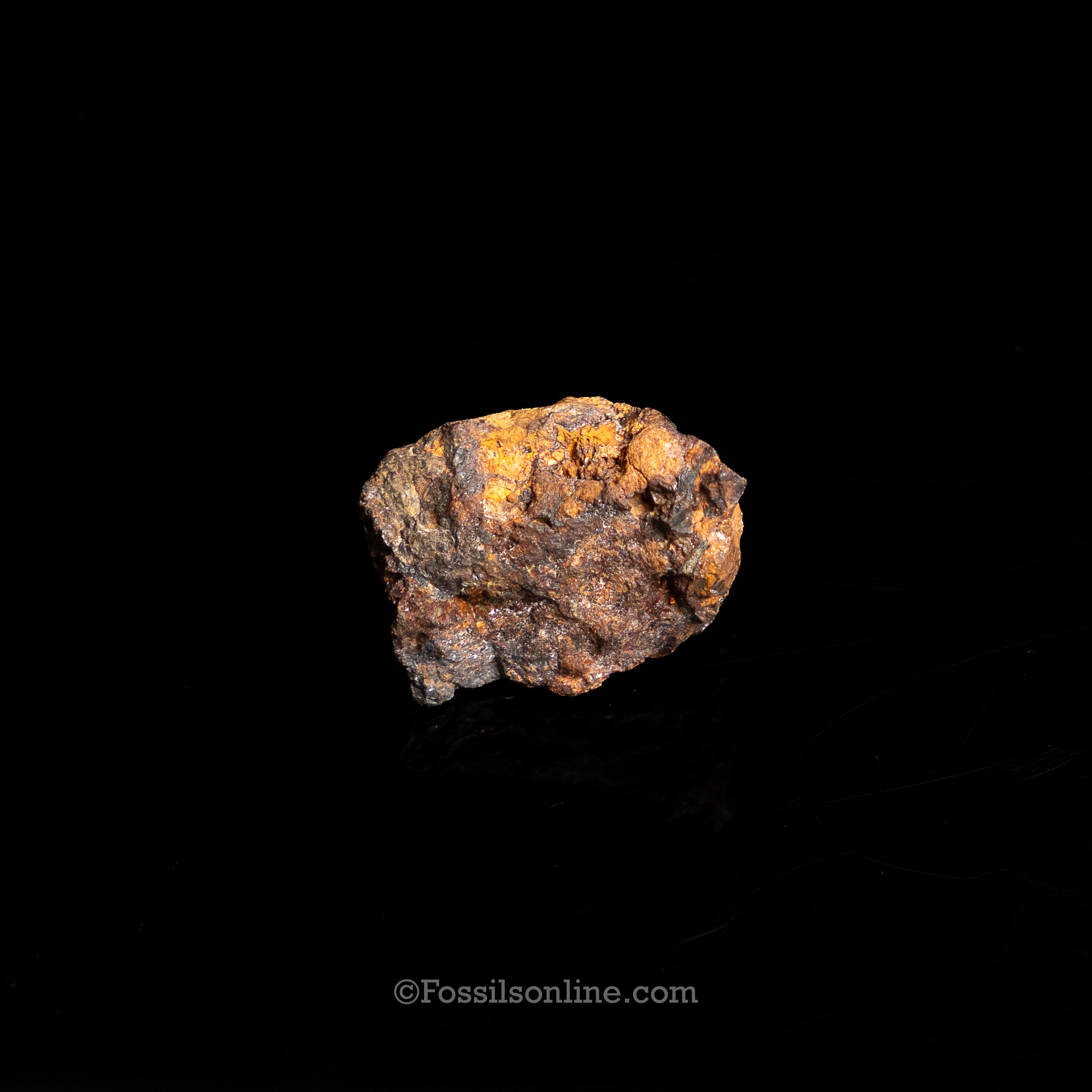 Genuine Sericho Meteorite in Glass Dome