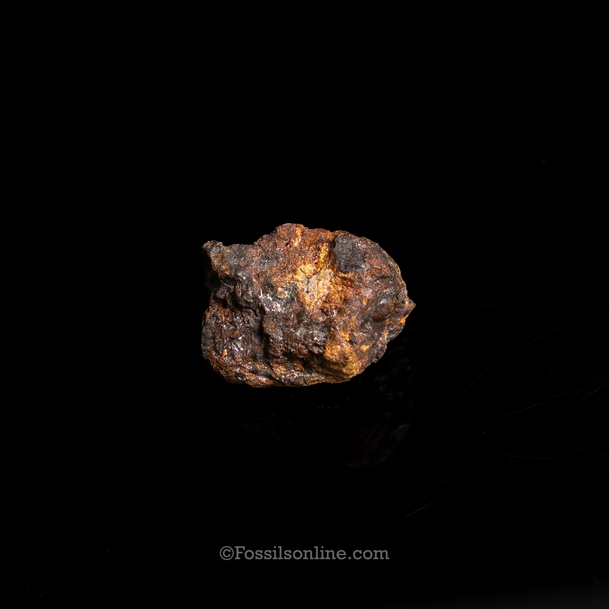 Genuine Sericho Meteorite in Glass Dome