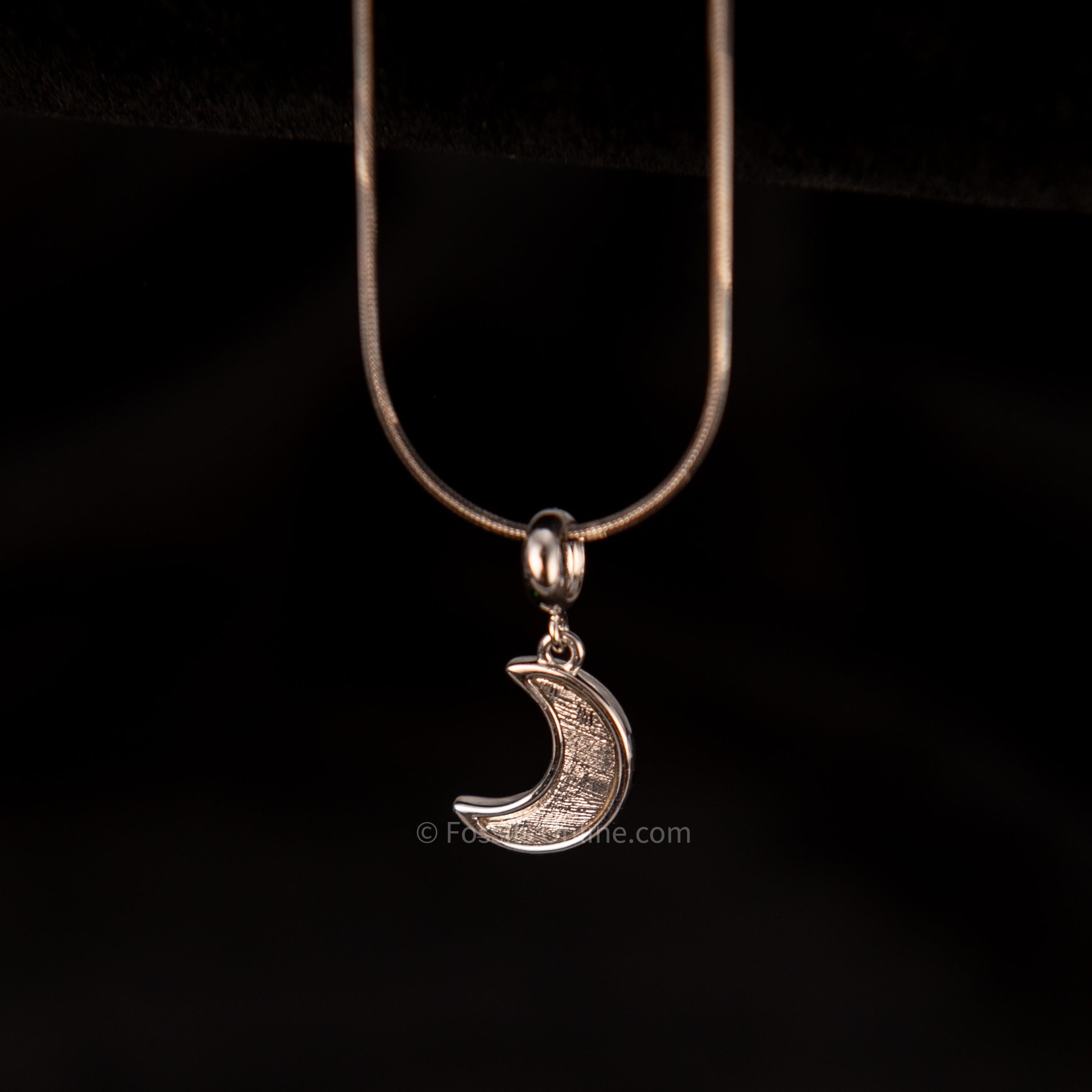 Muonionalusta Meteorite Moon Pendant .925