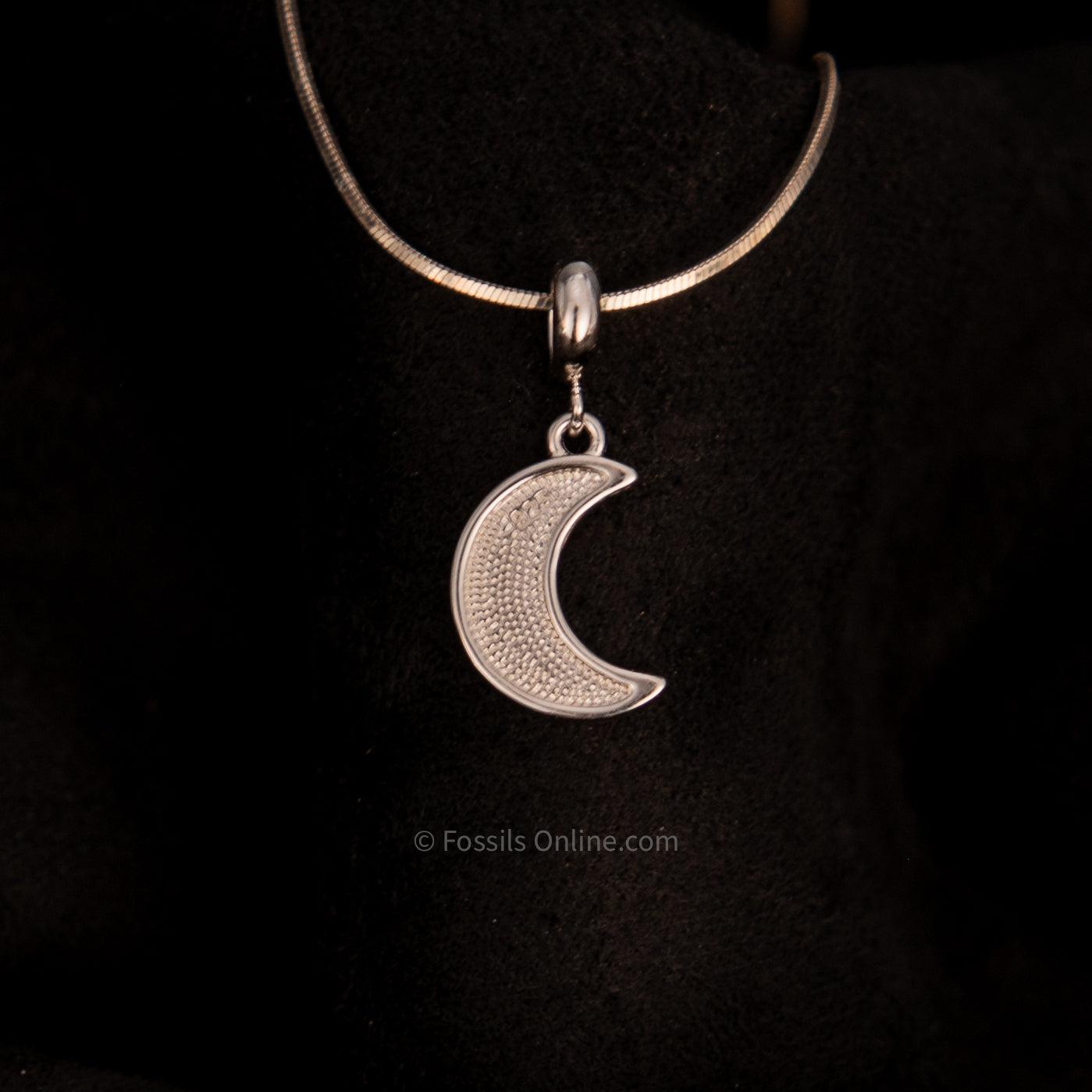 Muonionalusta Meteorite Moon Pendant .925