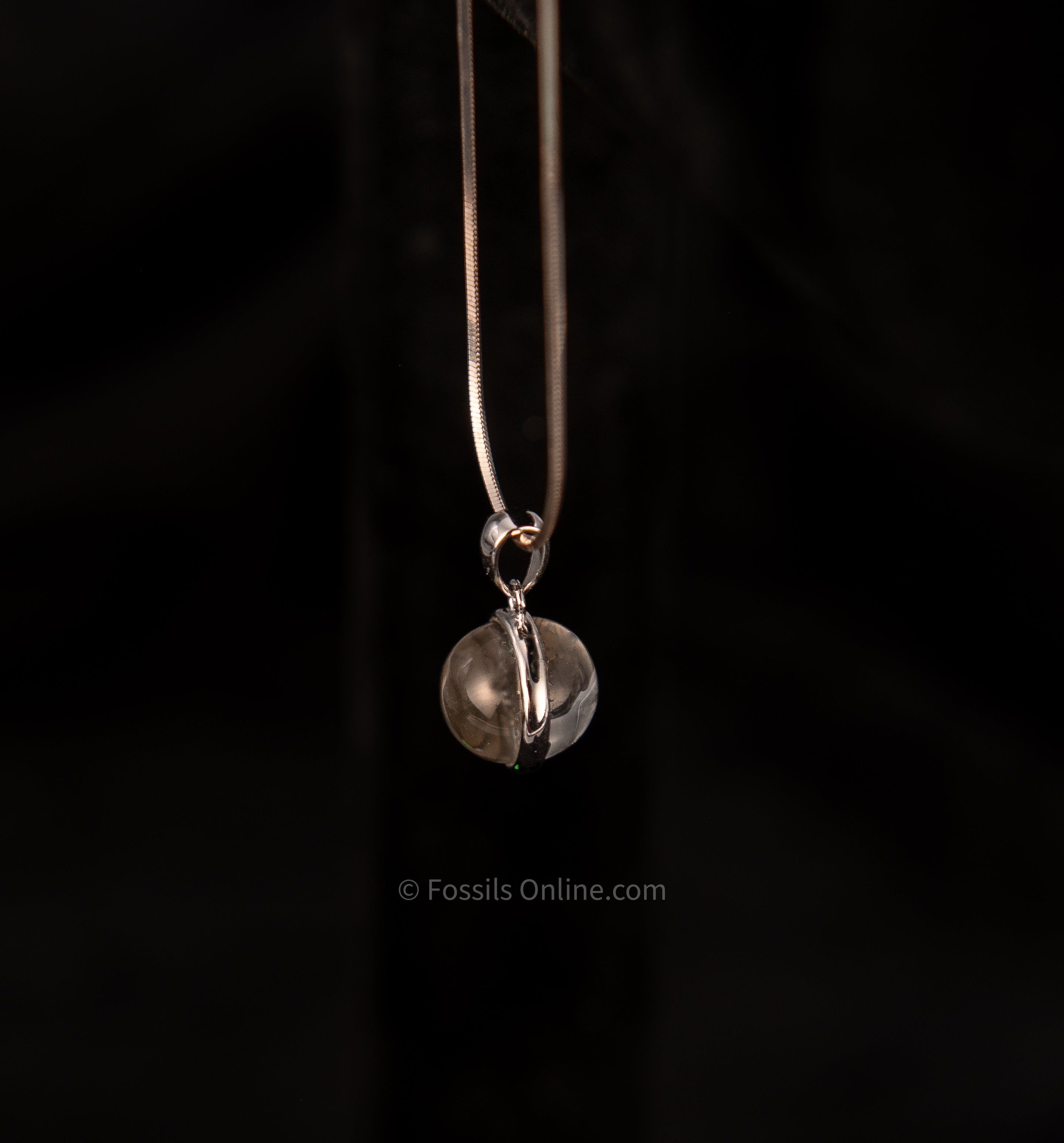 Muonionalusta Meteorite Globe Pendant .925