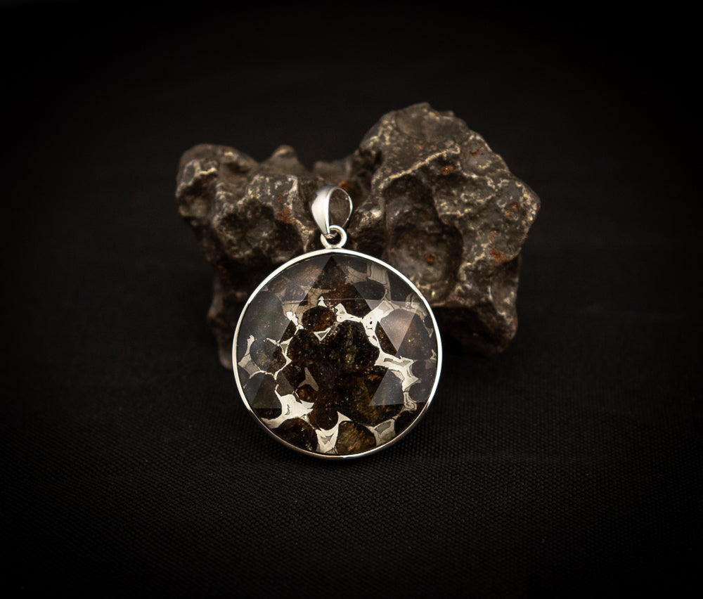 Large Sericho Meteorite Pendant