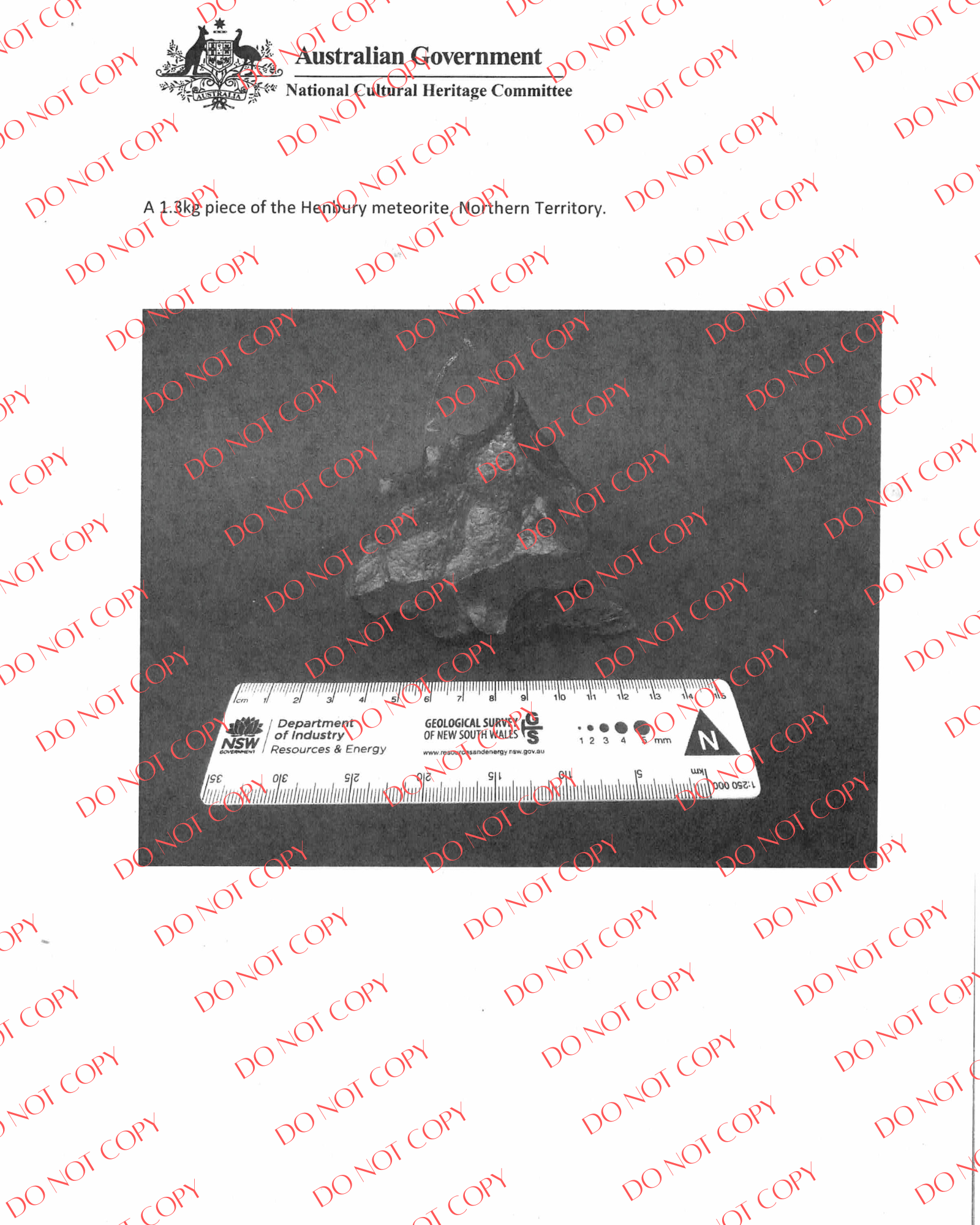 Henbury Meteorite 1265gr