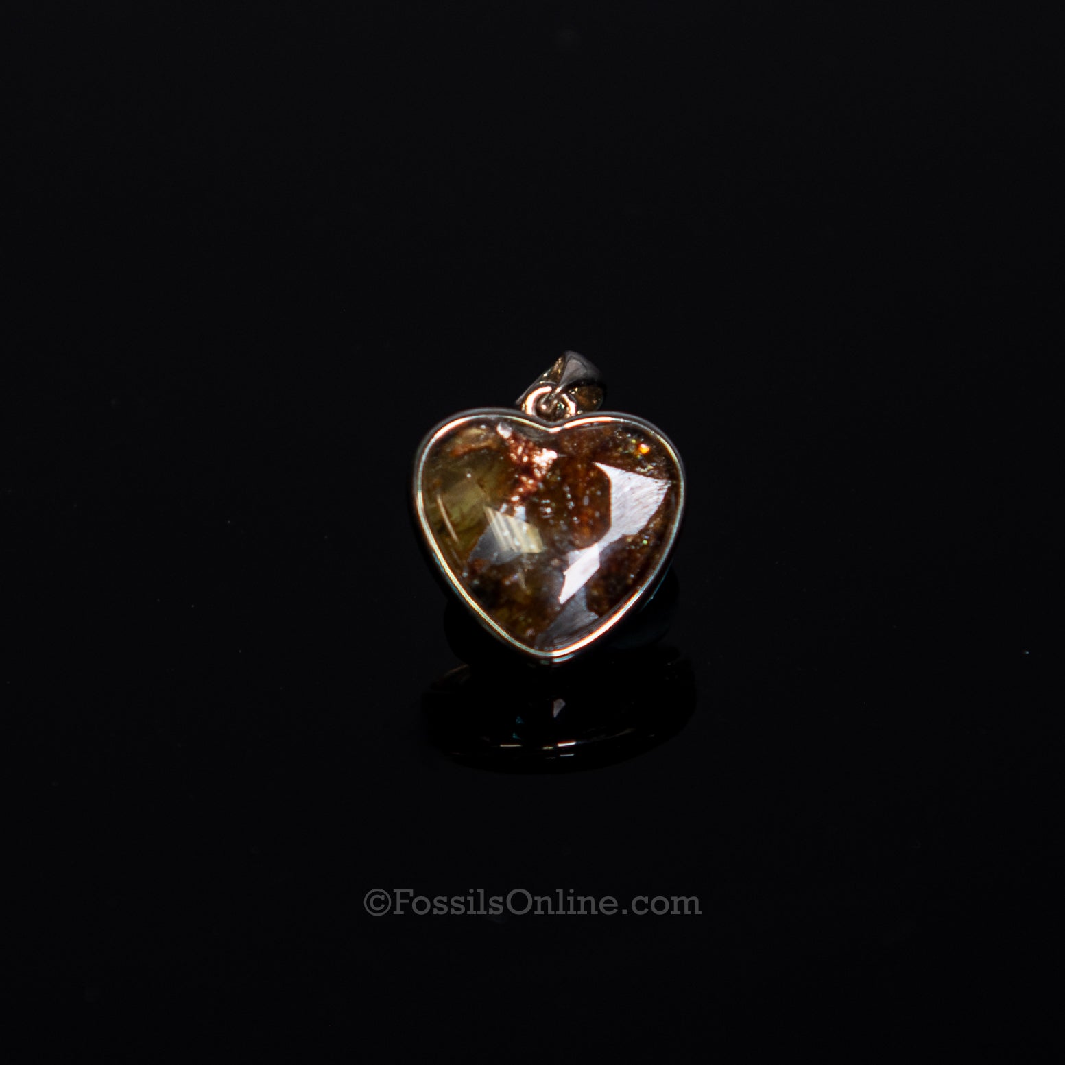 Sericho Meteorite Heart Pendant  .925