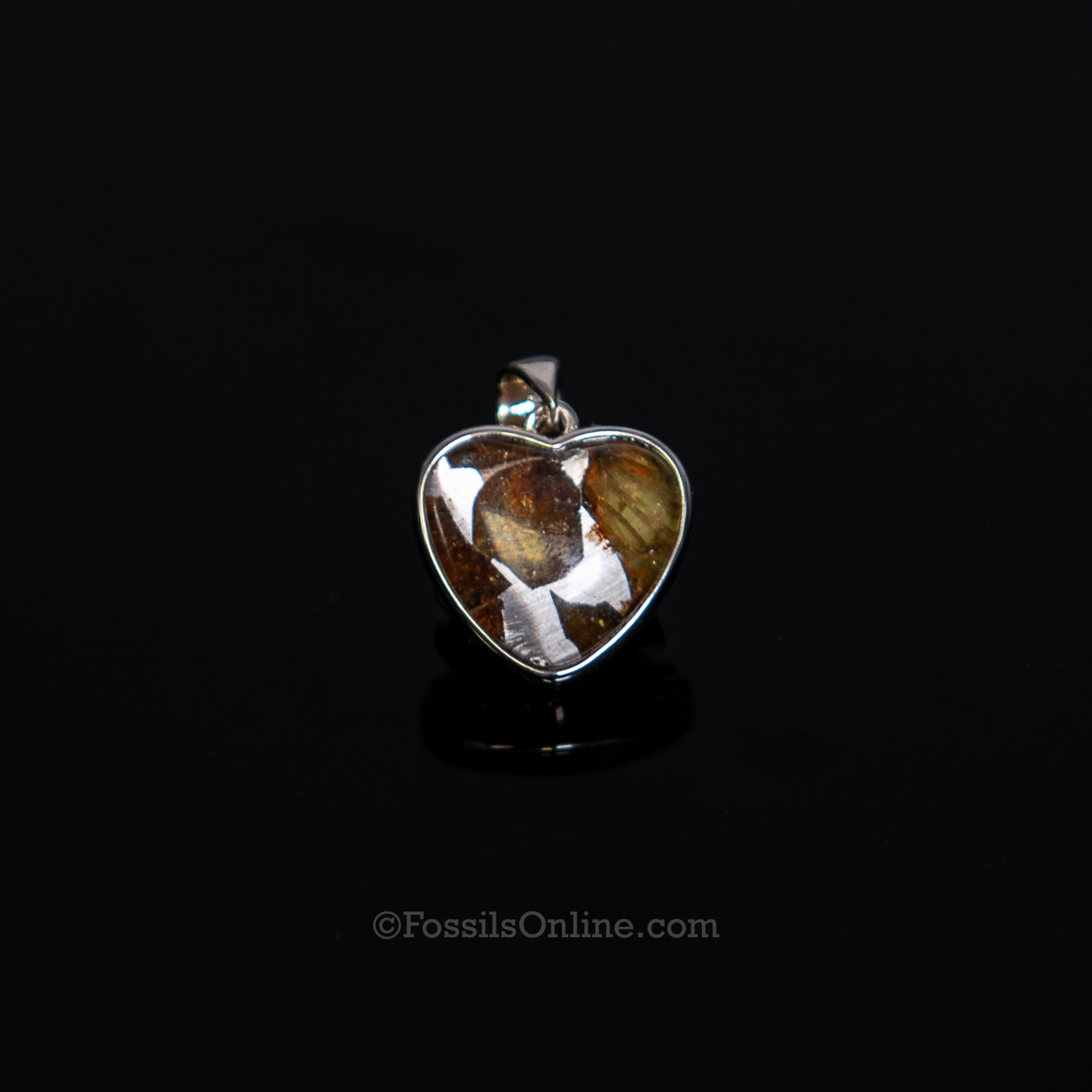 Sericho Meteorite Heart Pendant  .925