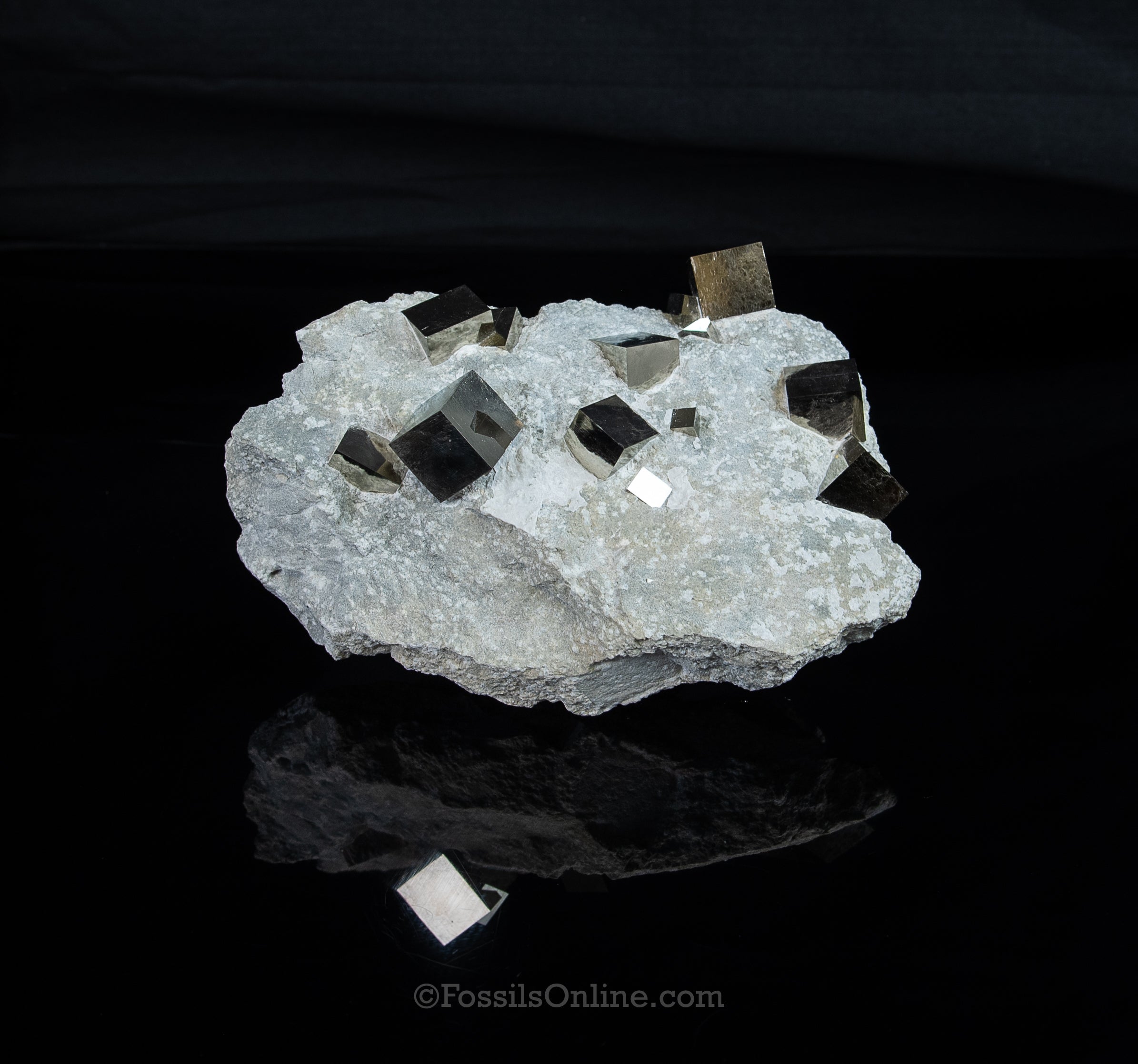 Pyrite Cubes in Matrix La Rioja Spain