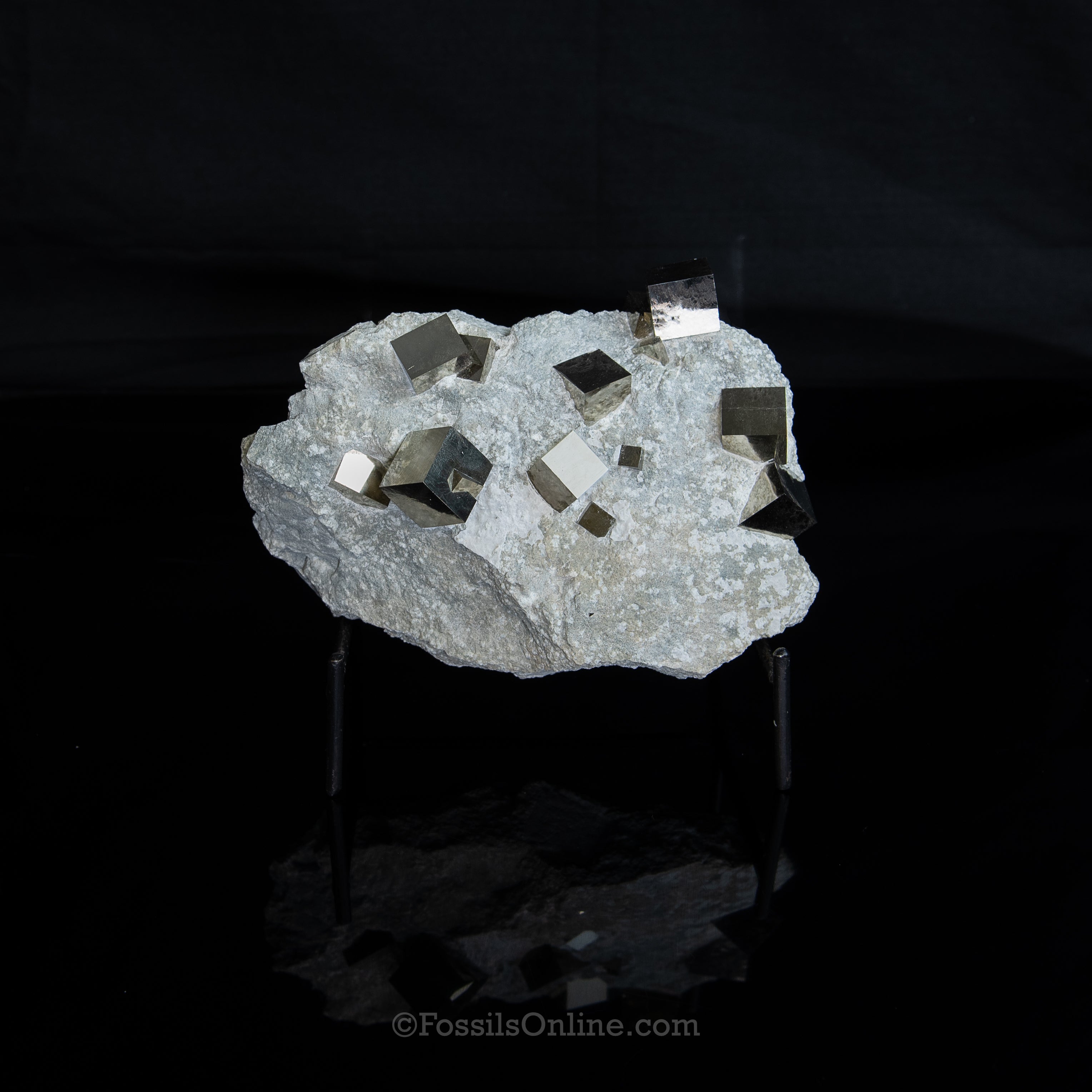 Pyrite Cubes in Matrix La Rioja Spain