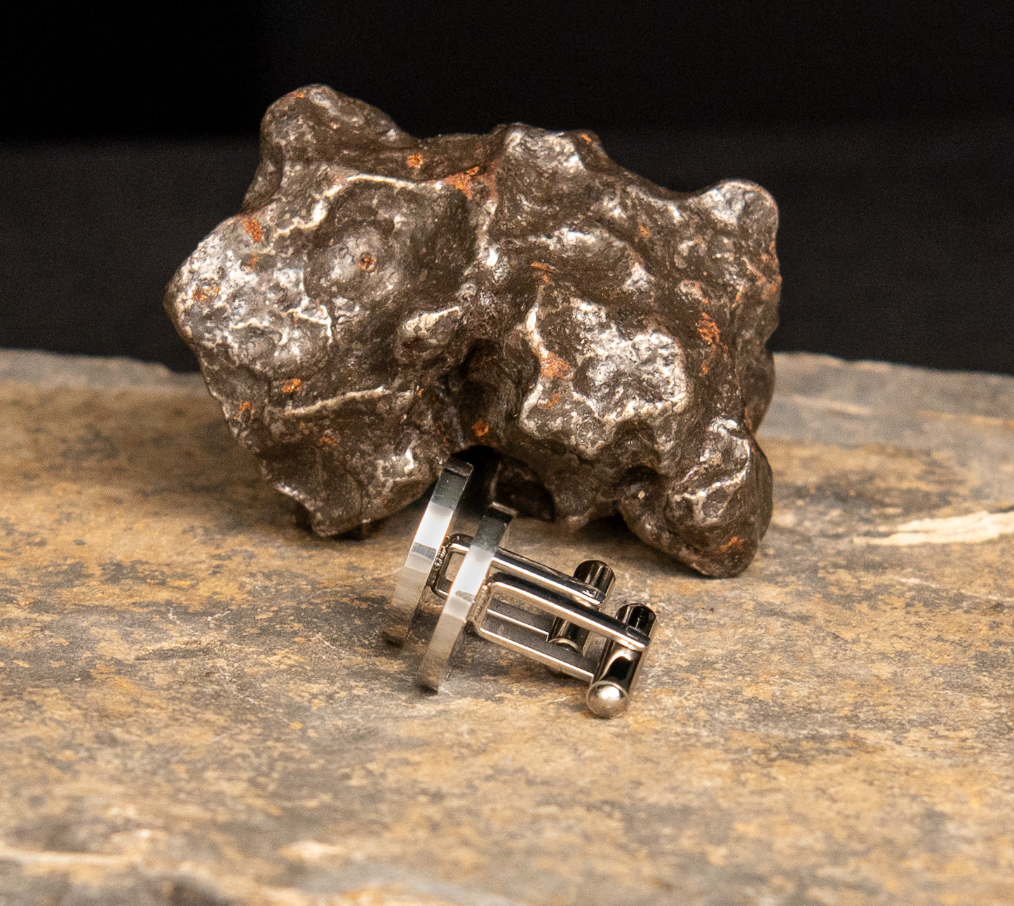 Muonionalusta Meteorite Cufflinks