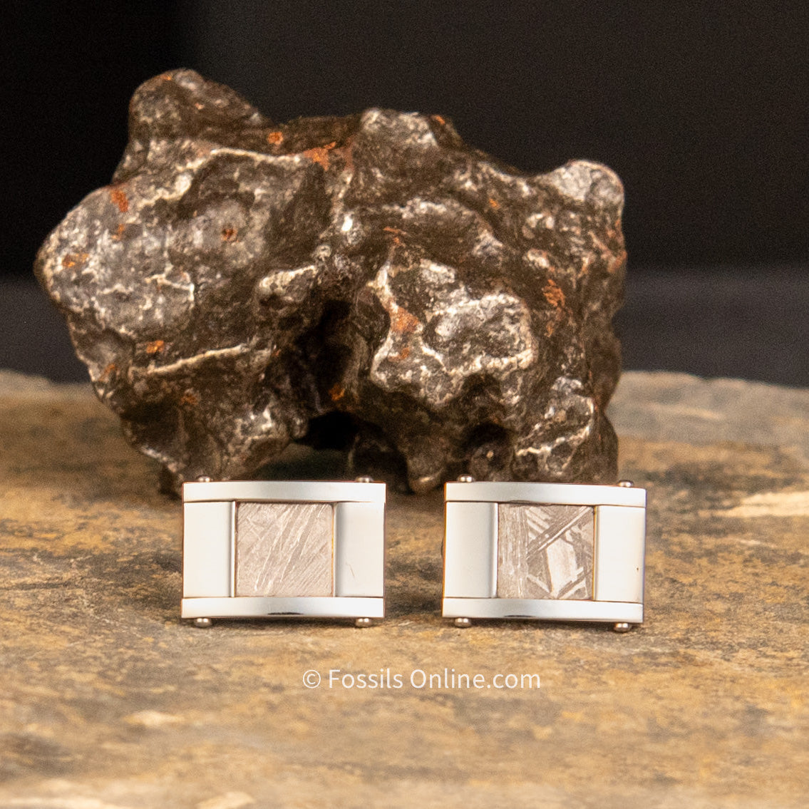 Muonionalusta Meteorite Cufflinks