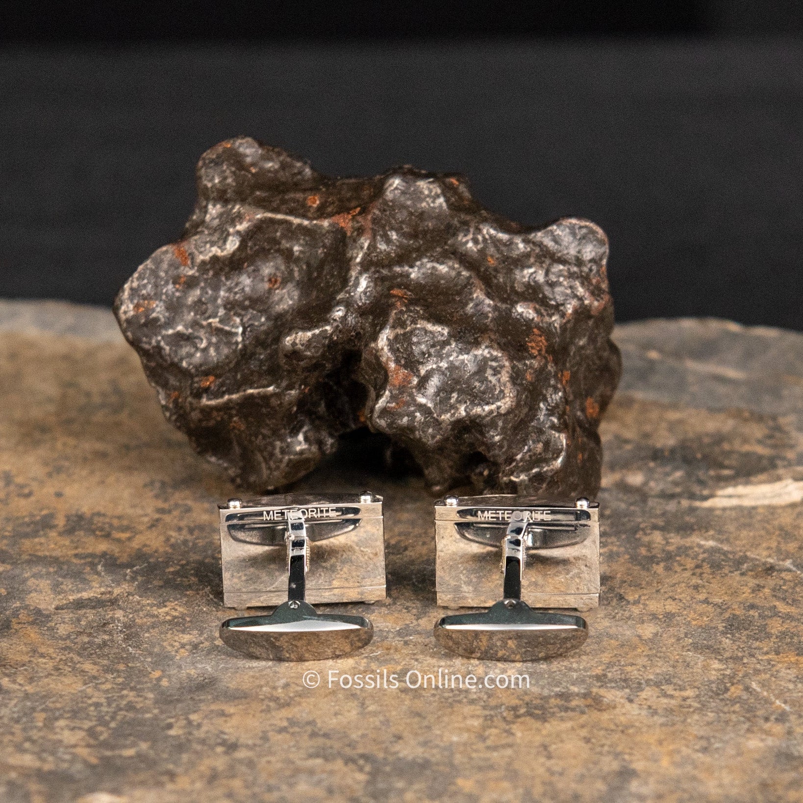 Muonionalusta Meteorite Cufflinks