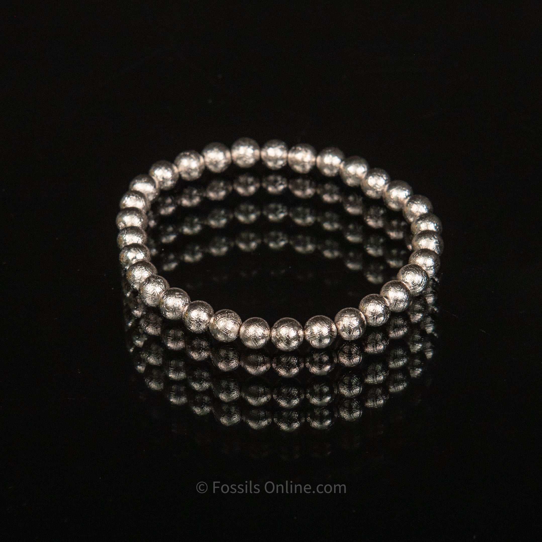 Muonionalusta Meteorite Bead Bracelet