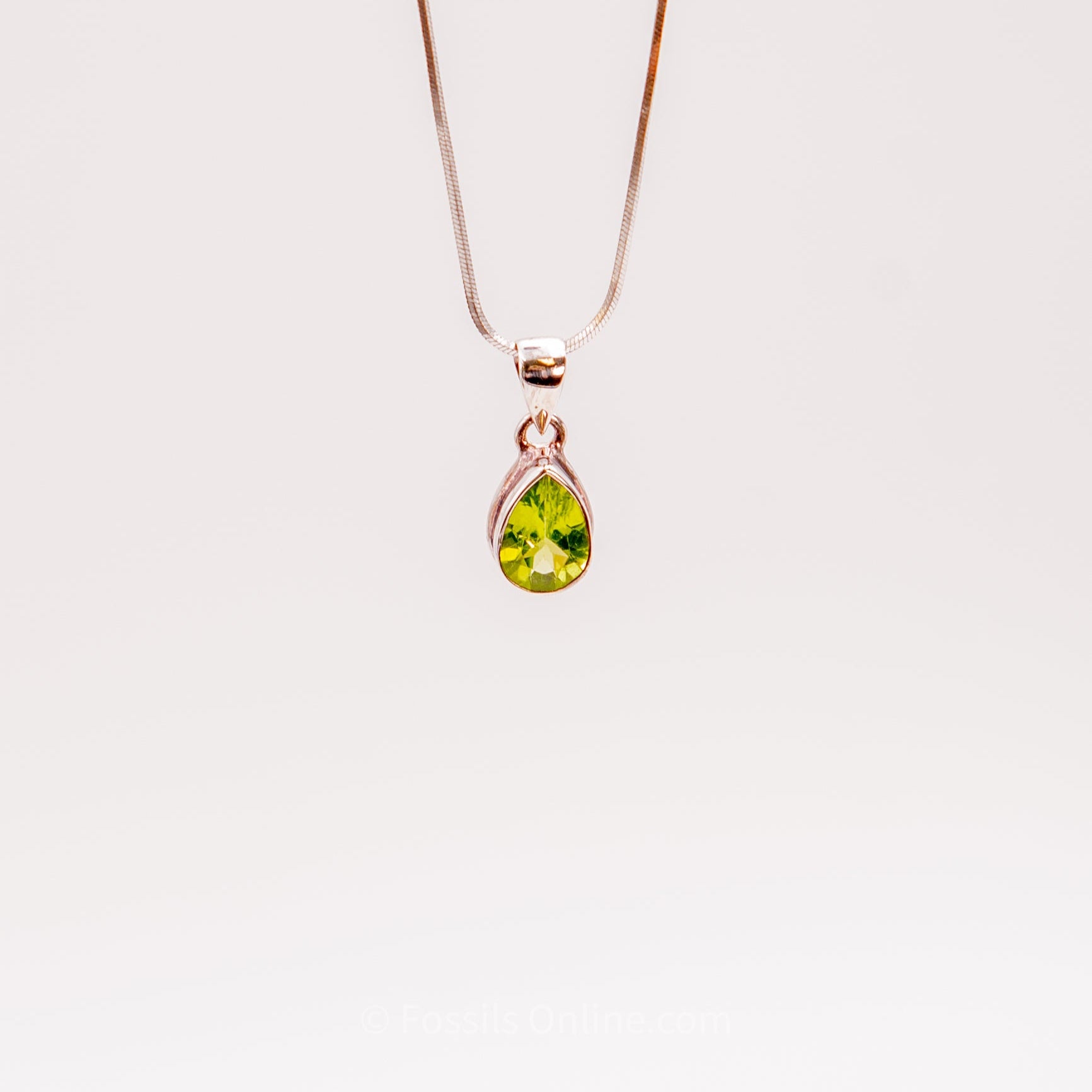 Faceted Peridot Pendant