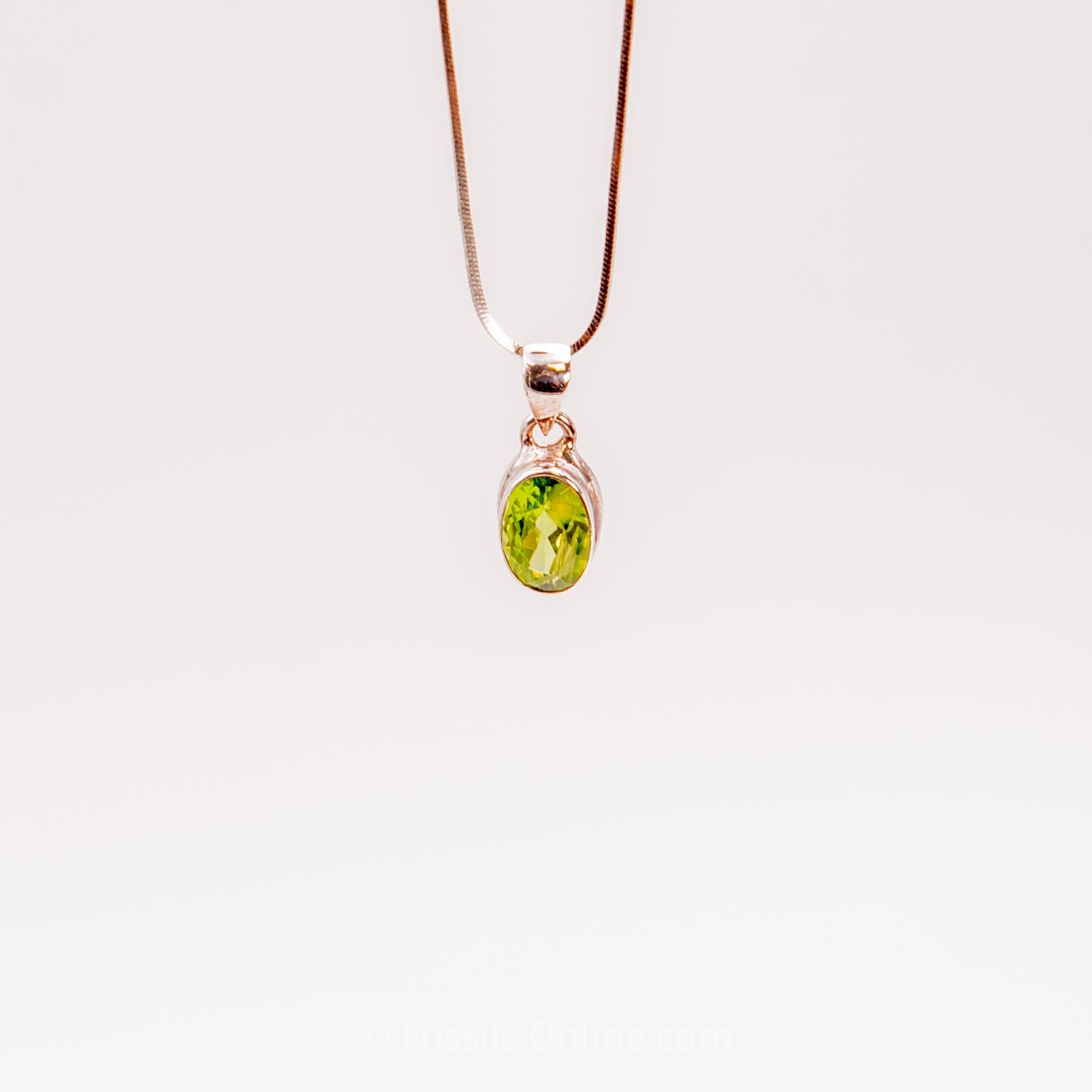 Faceted Peridot Pendant