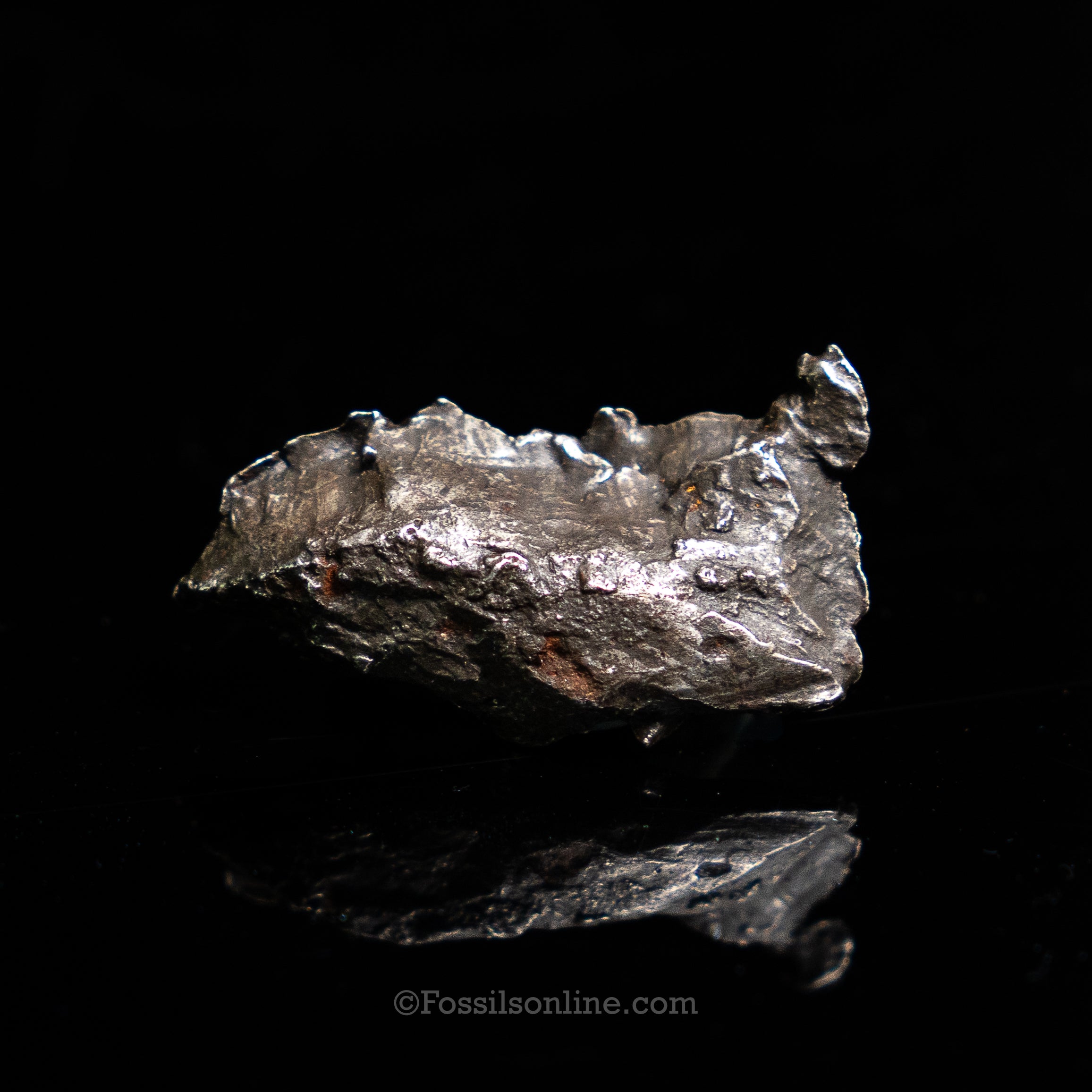 Genuine Sikhote-Alin Meteorite in Glass Dome