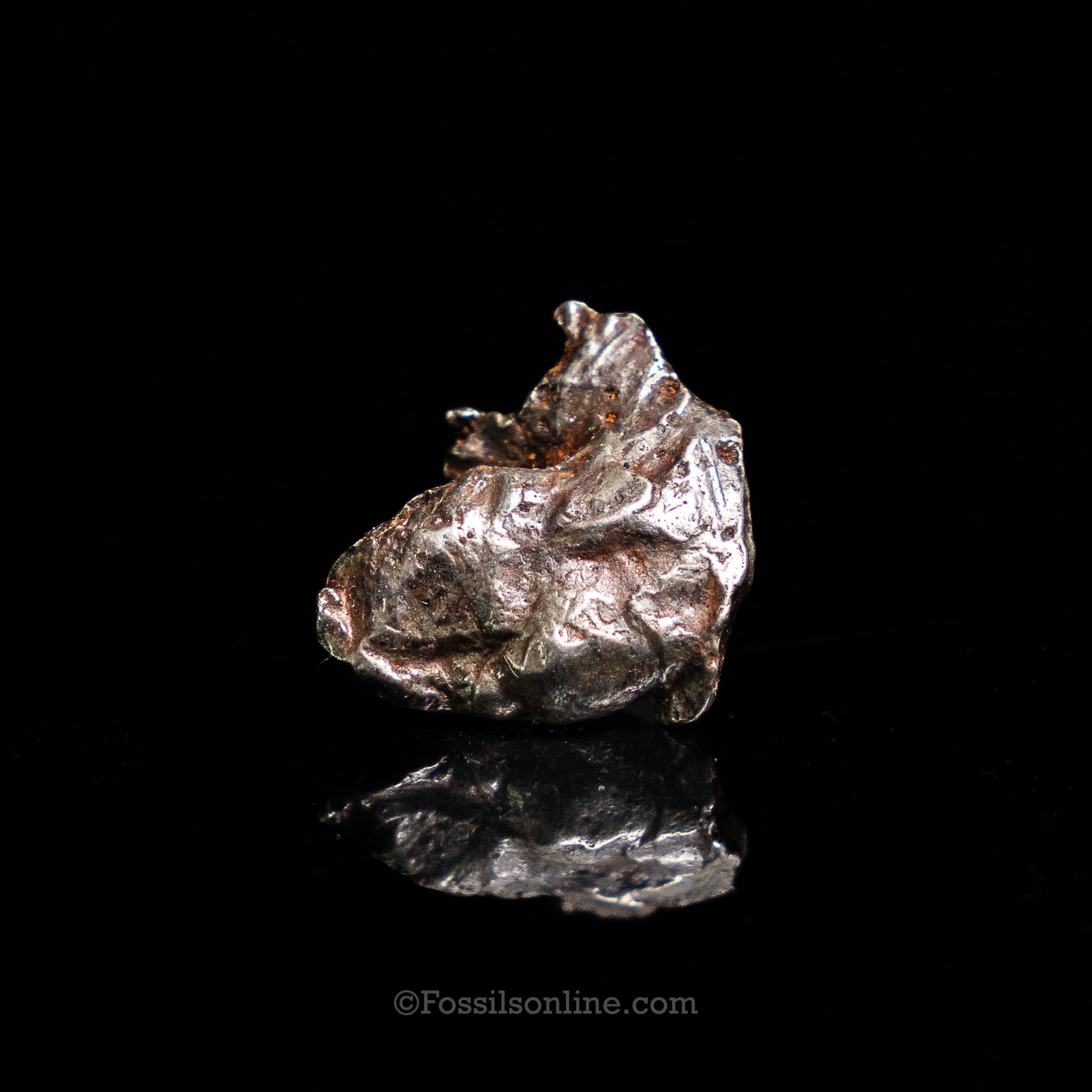 Genuine Sikhote-Alin Meteorite in Glass Dome