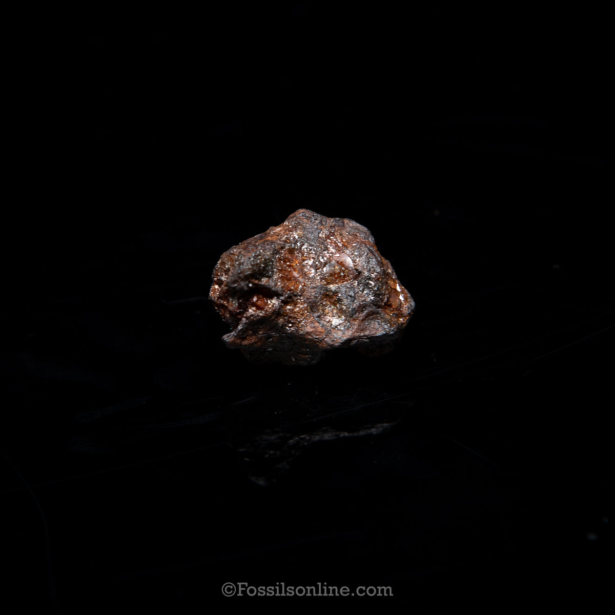 Genuine Sericho Meteorite in Glass Dome