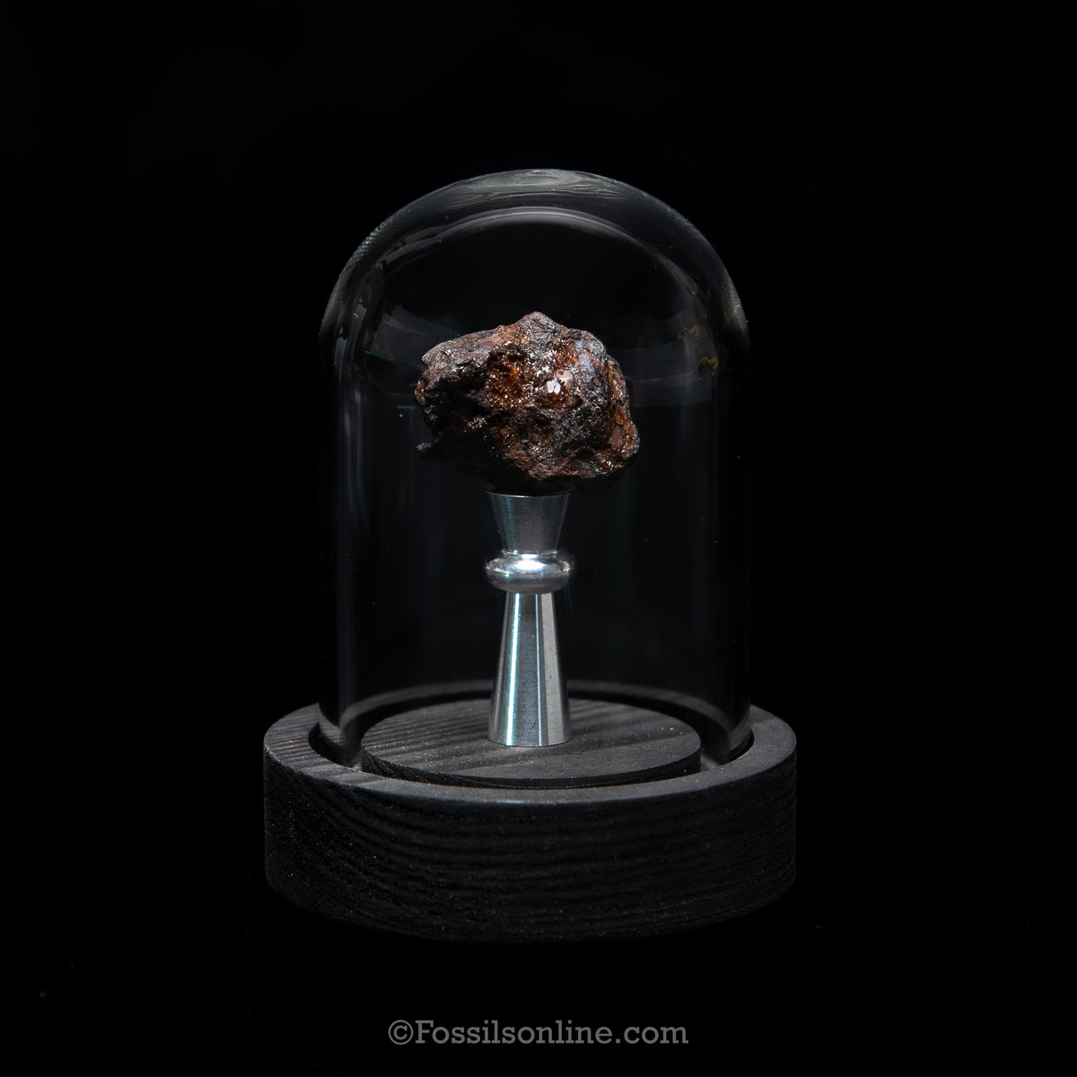 Genuine Sericho Meteorite in Glass Dome