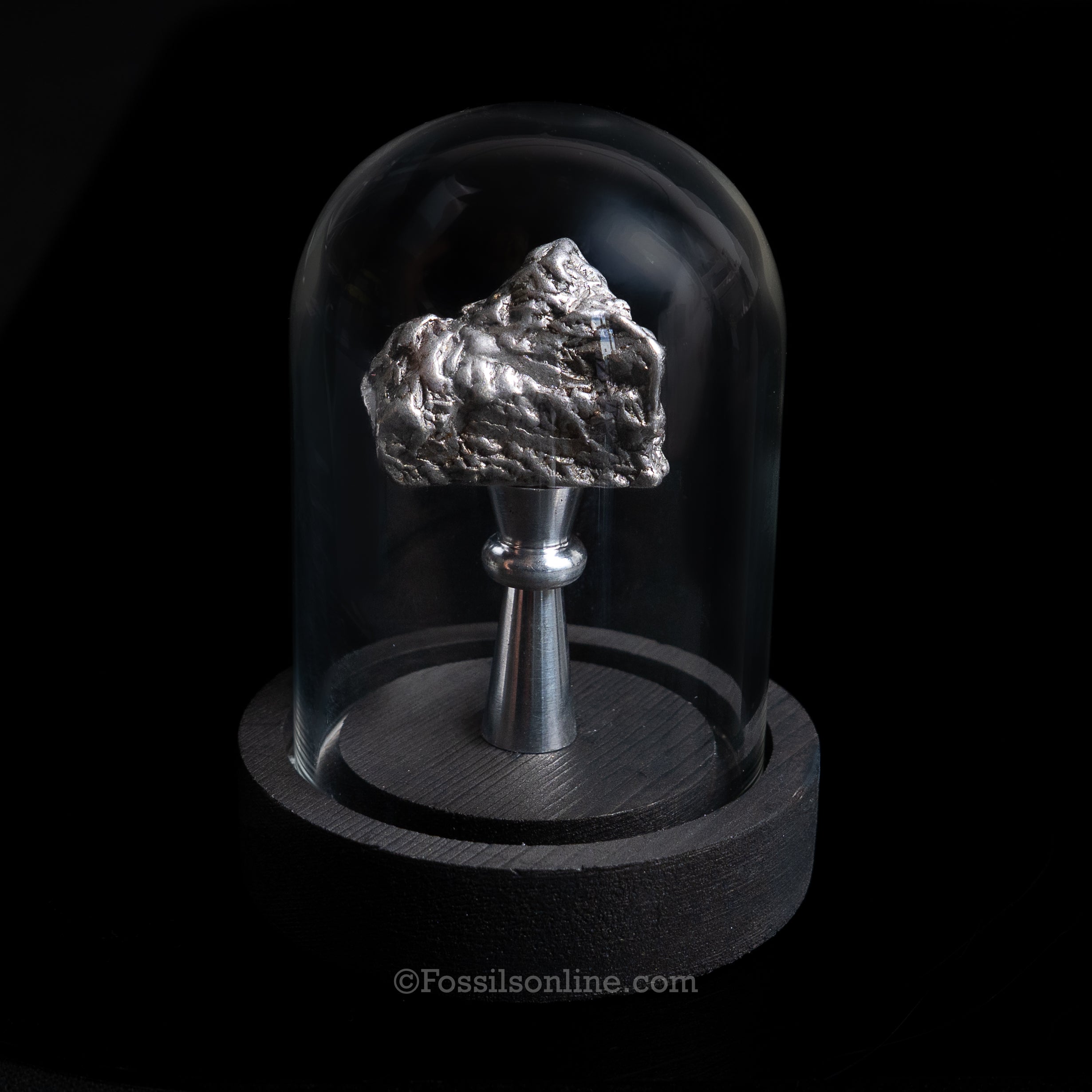 GENUINE Aletai Meteorite in a glass dome