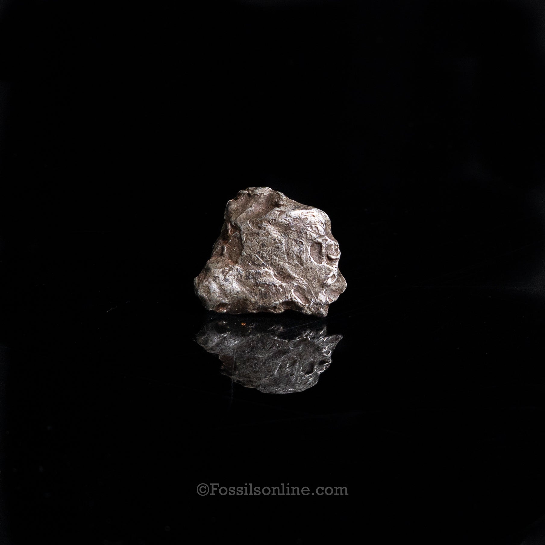 Genuine Sikhote-Alin Meteorite in Glass Dome