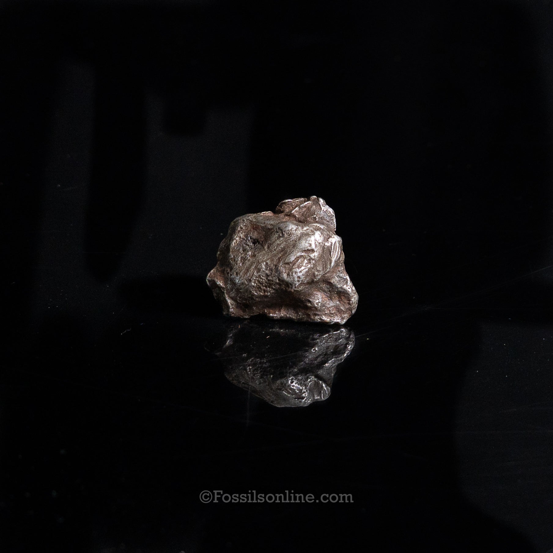 Genuine Sikhote-Alin Meteorite in Glass Dome