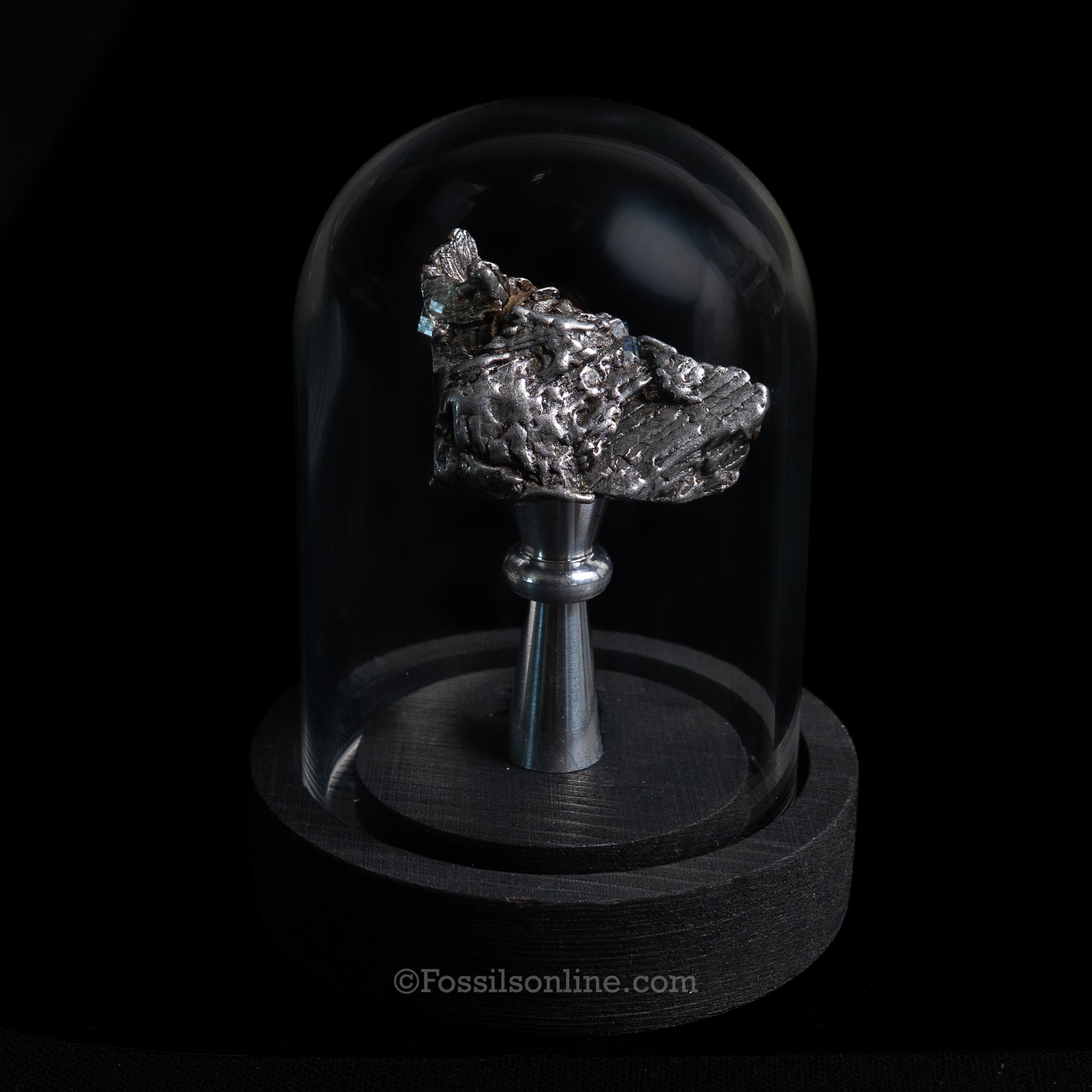 GENUINE Aletai Meteorite in a glass dome