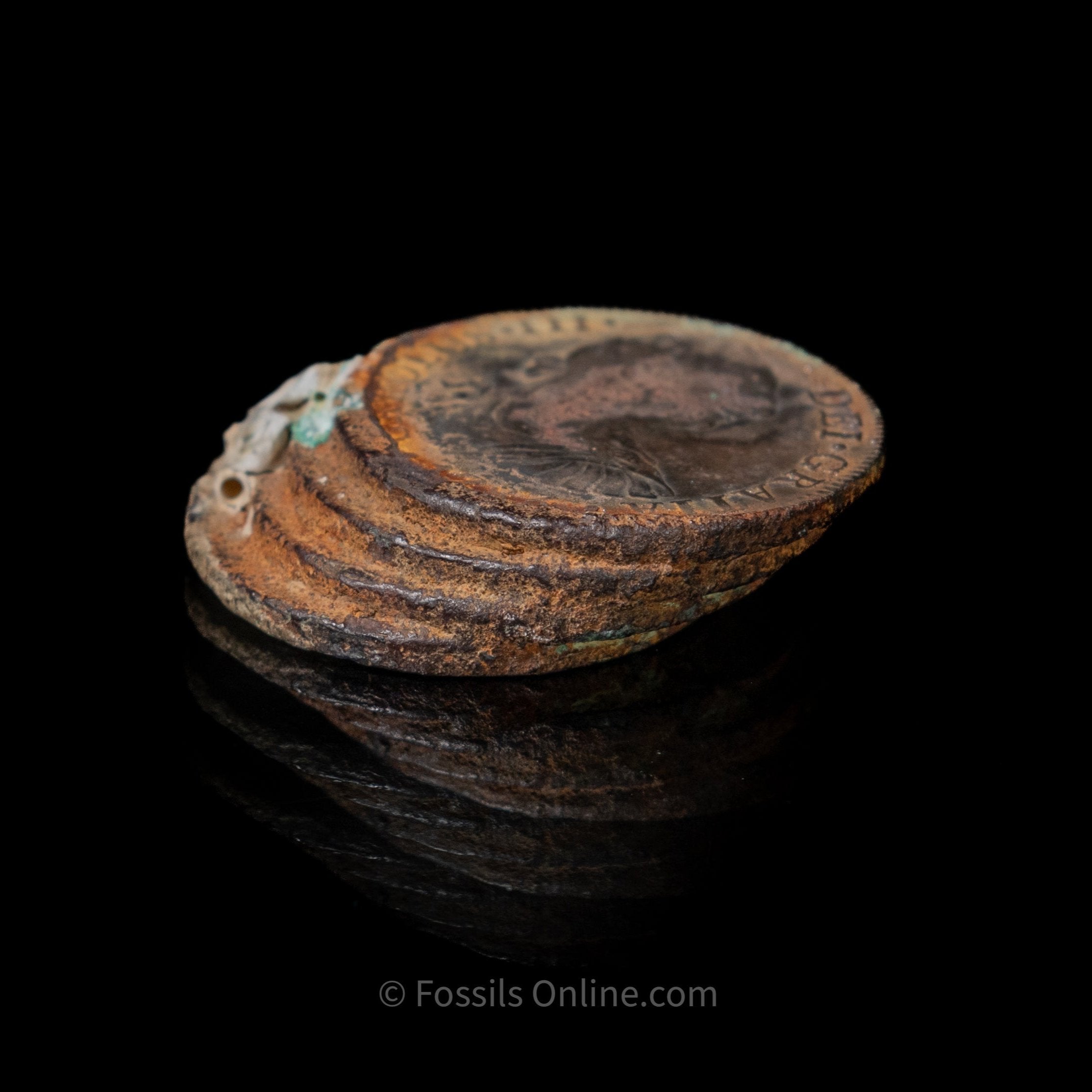 Clump of El Cazador Shipwreck Coins