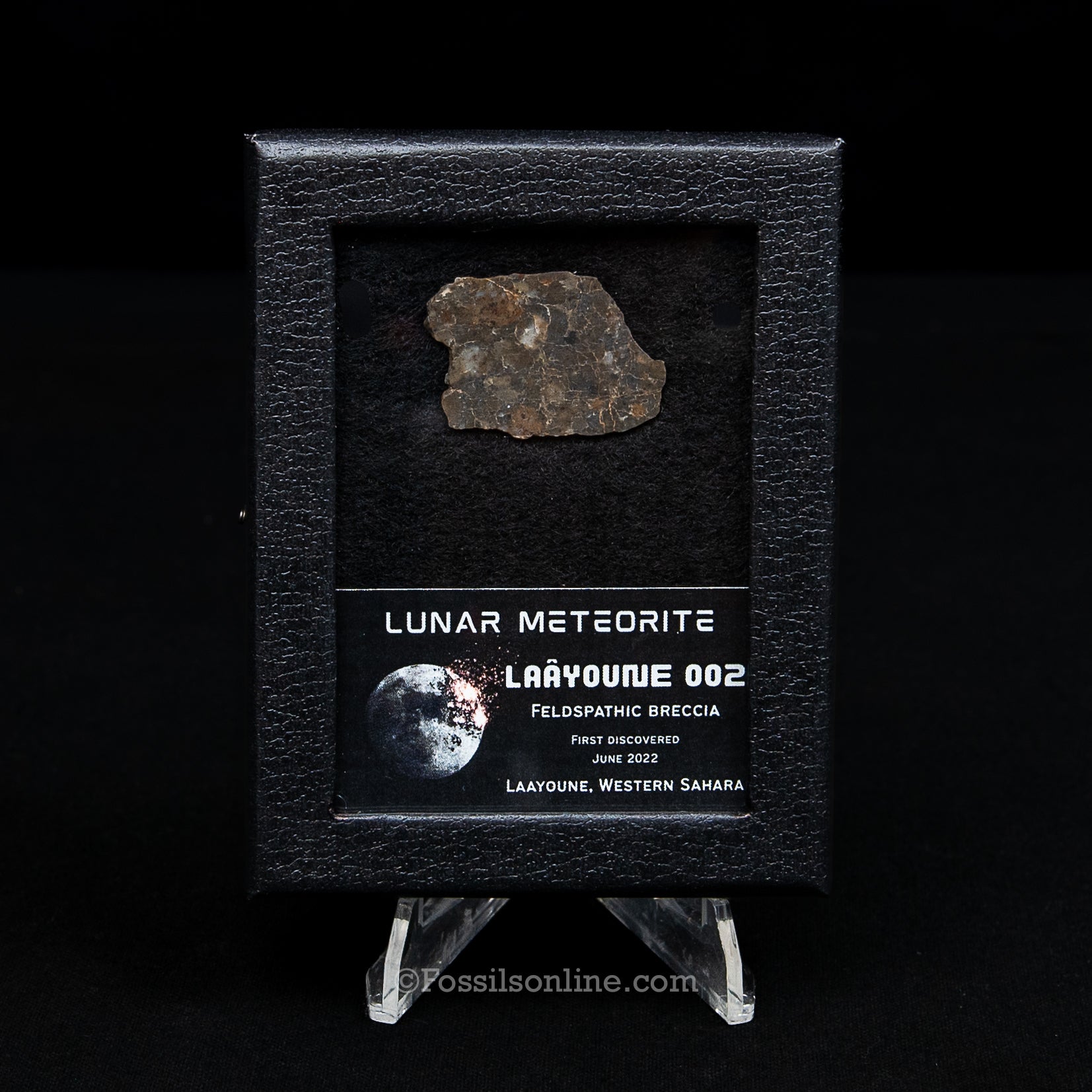 Laâyoune 002 Lunar Meteorite Slice
