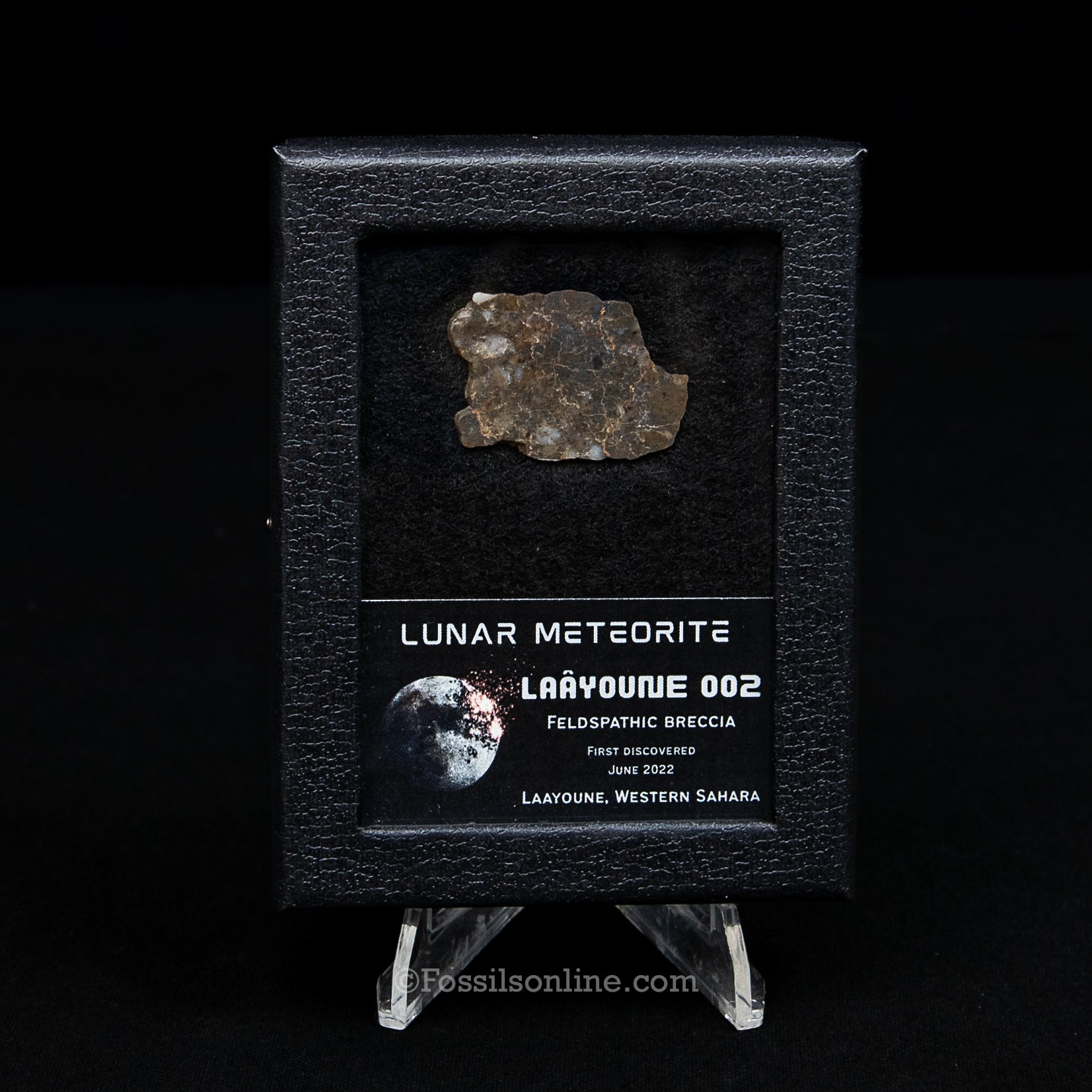 Laâyoune 002 Lunar Meteorite Slice