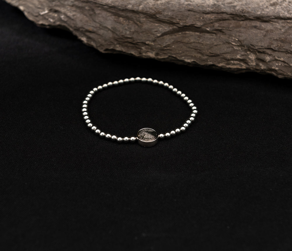 Muonionalusta Meteorite Bracelet-.925 sterling