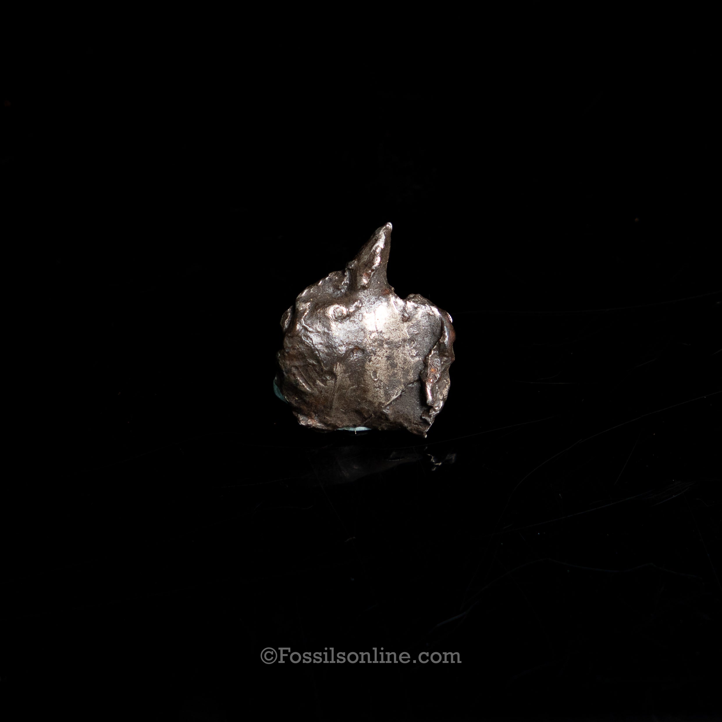 Genuine Sikhote-Alin Meteorite in Glass Dome