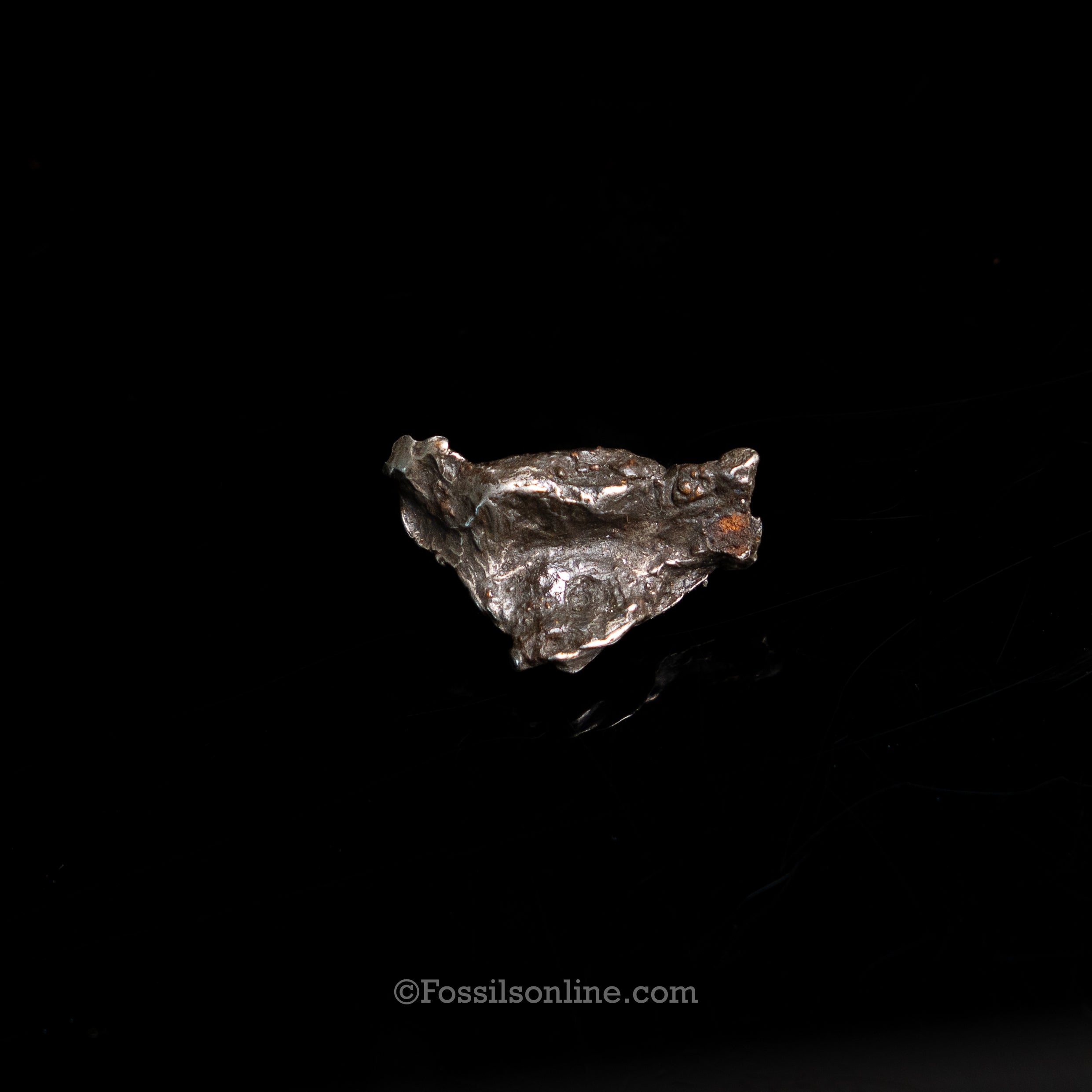 Genuine Sikhote-Alin Meteorite in Glass Dome