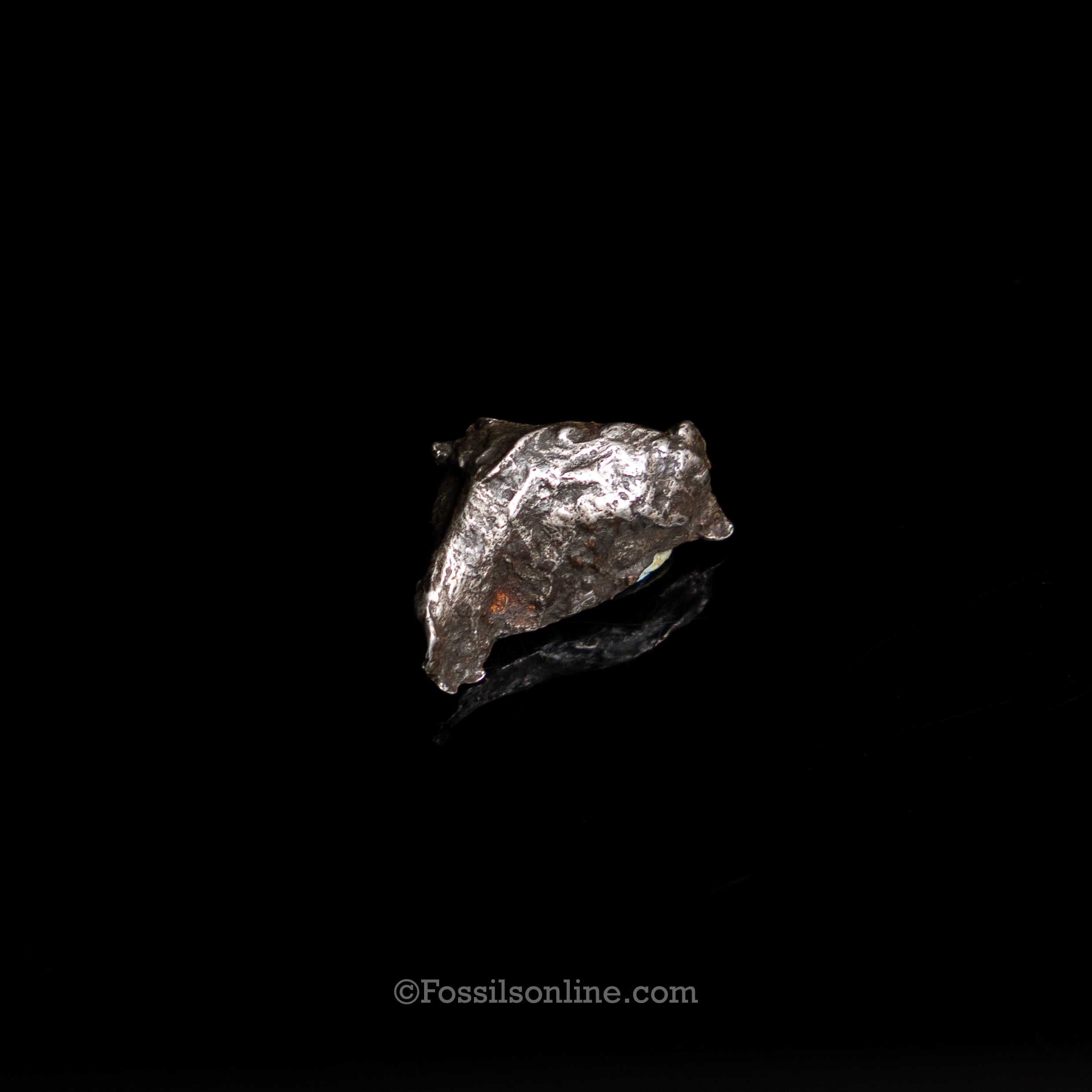 Genuine Sikhote-Alin Meteorite in Glass Dome