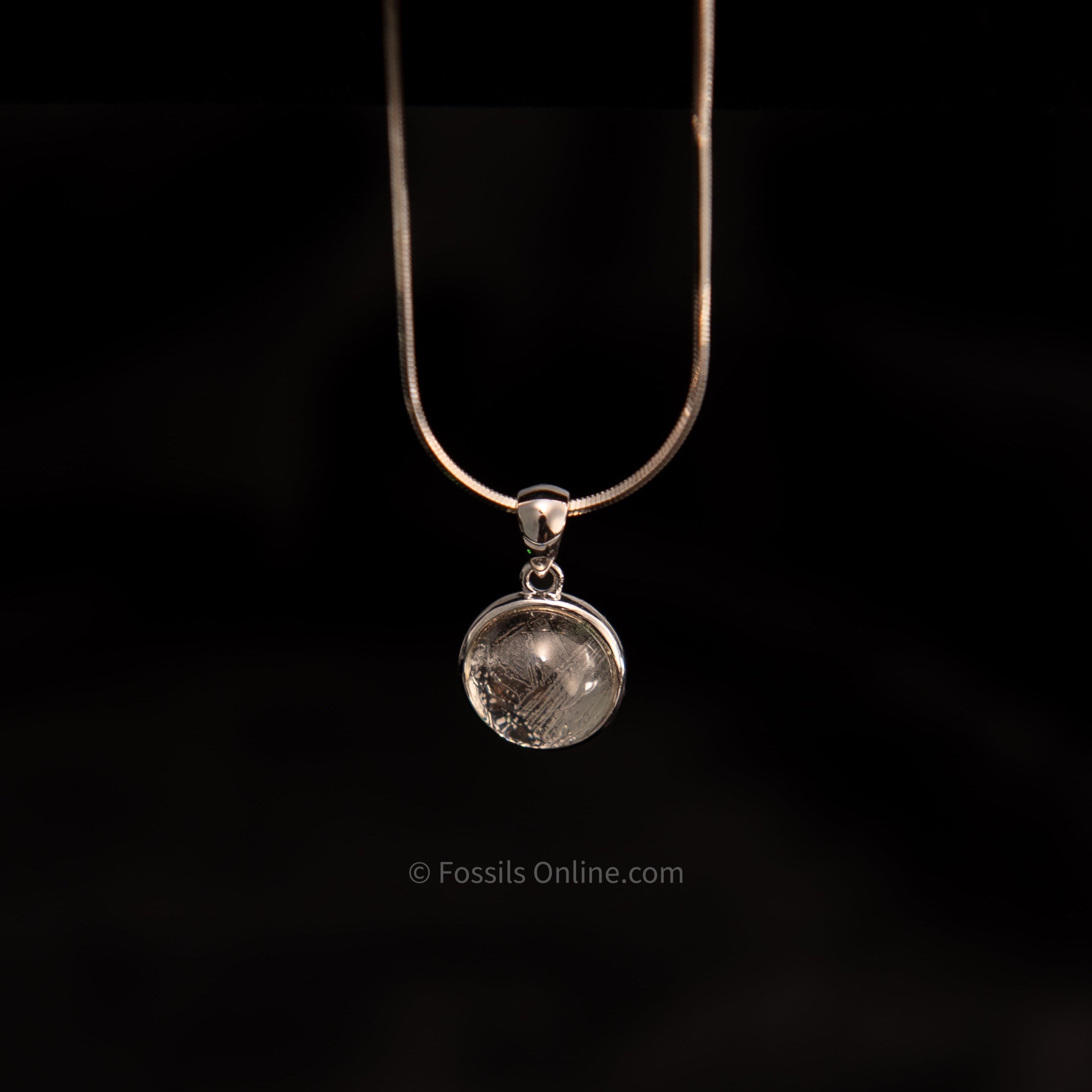 Muonionalusta Meteorite Globe Pendant .925